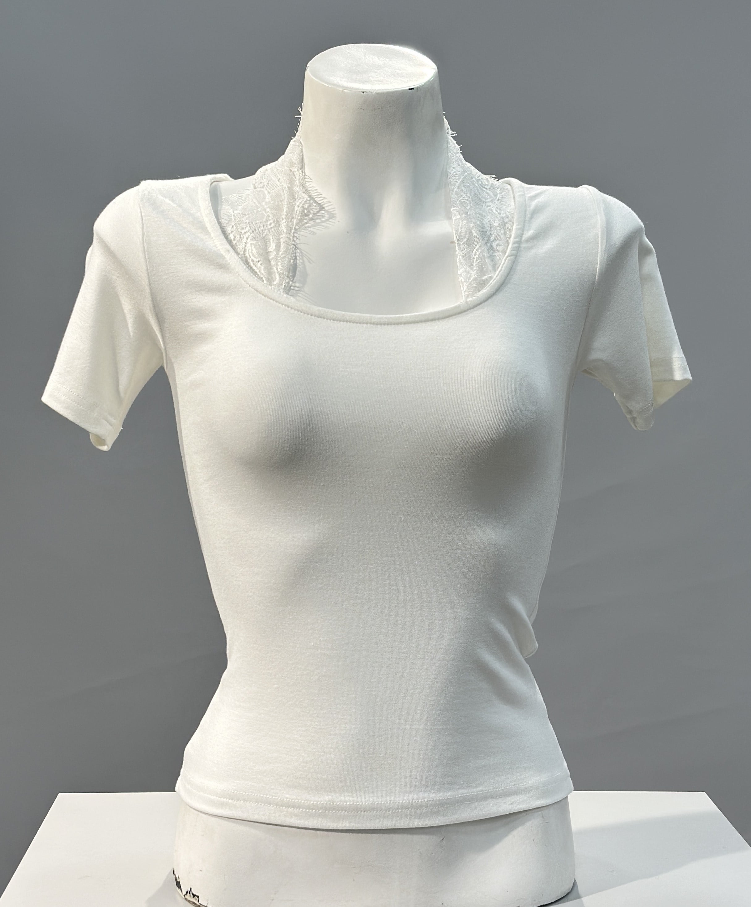OLIVE-1560 BOYUN DANTEL BODY BEYAZ