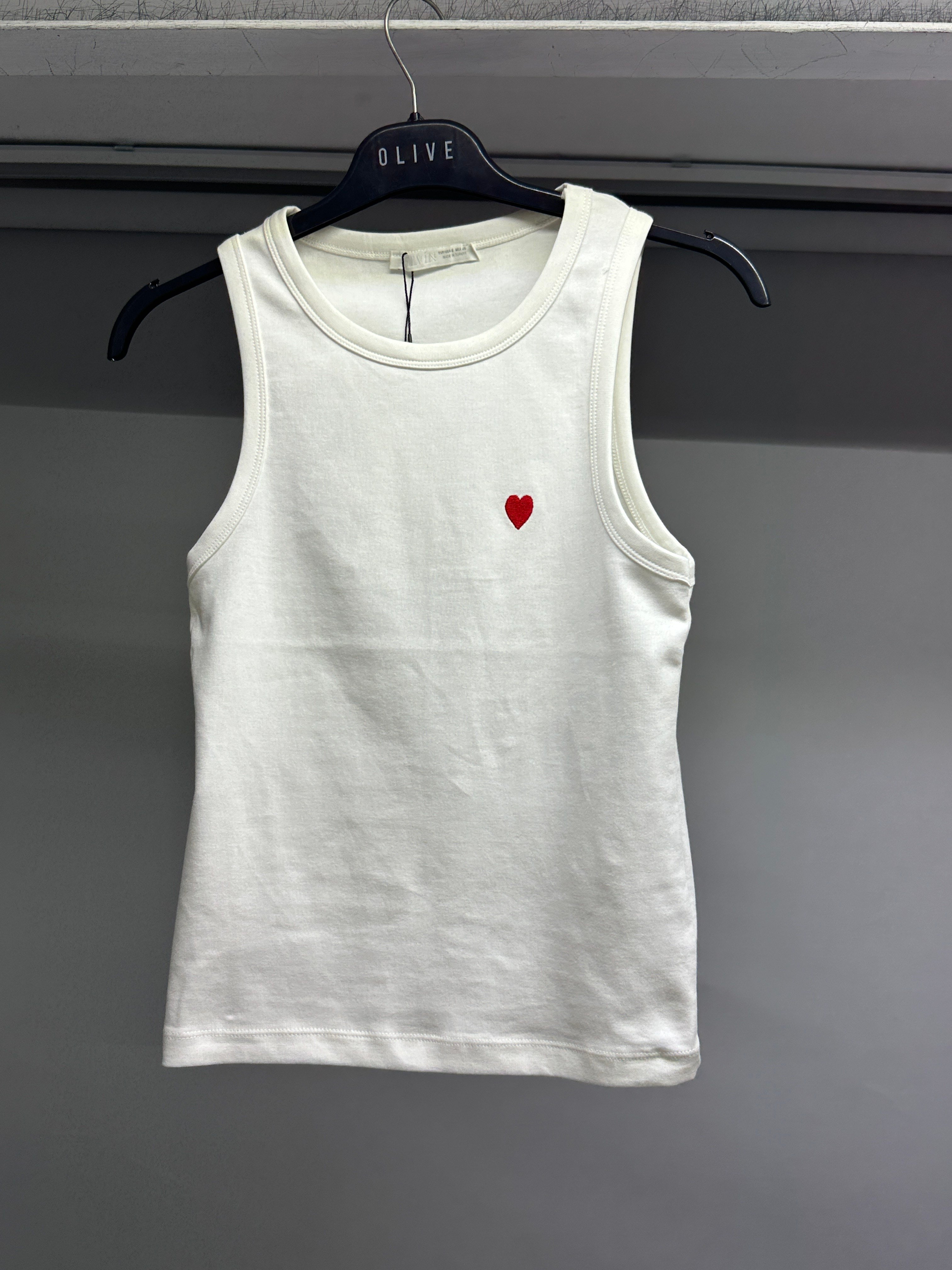 OLIVE-21259 BİSİKLET YAKA TOP EKRU