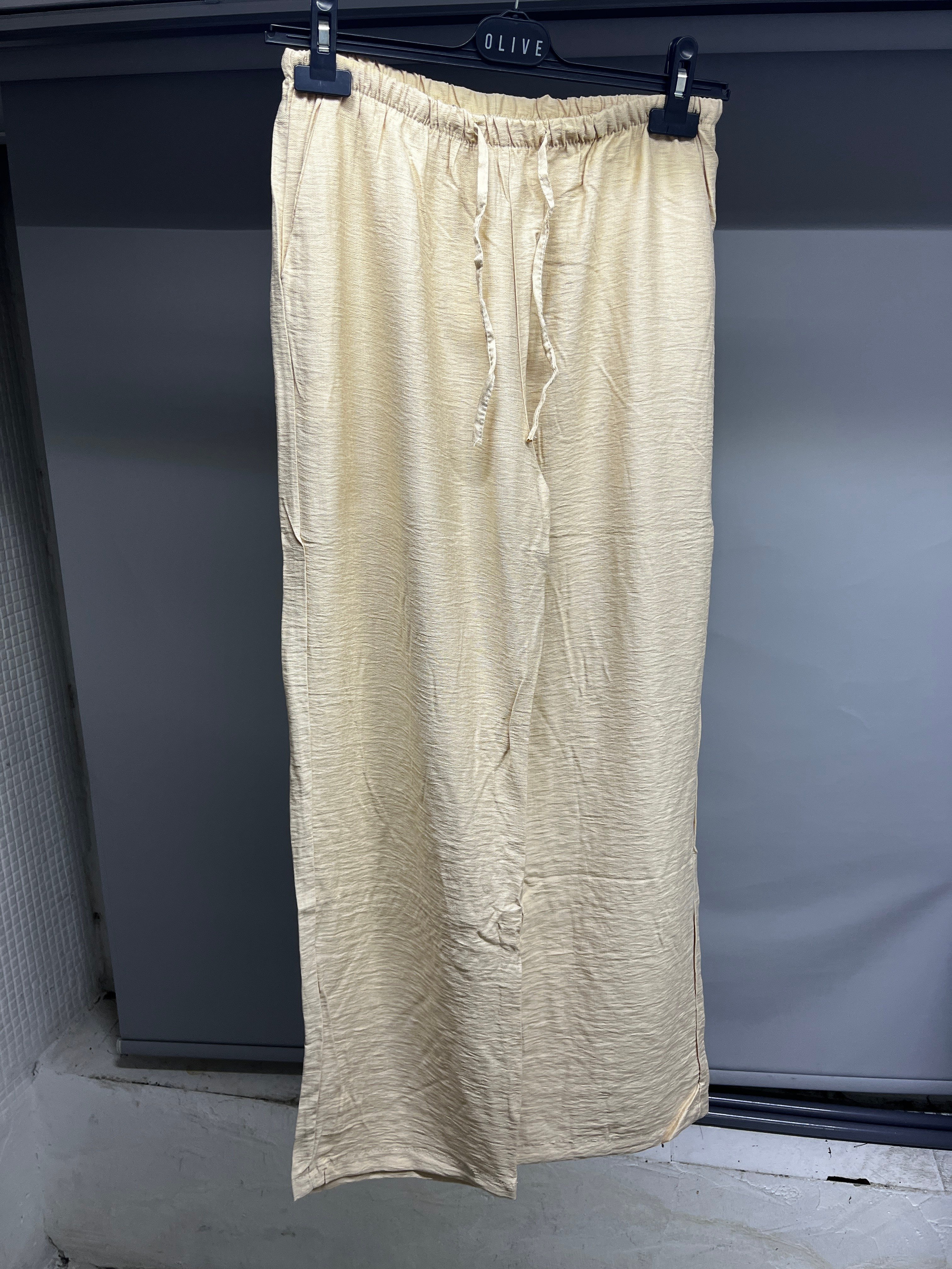 OLIVE-2306 AYROBİN PANTOLON BEJ