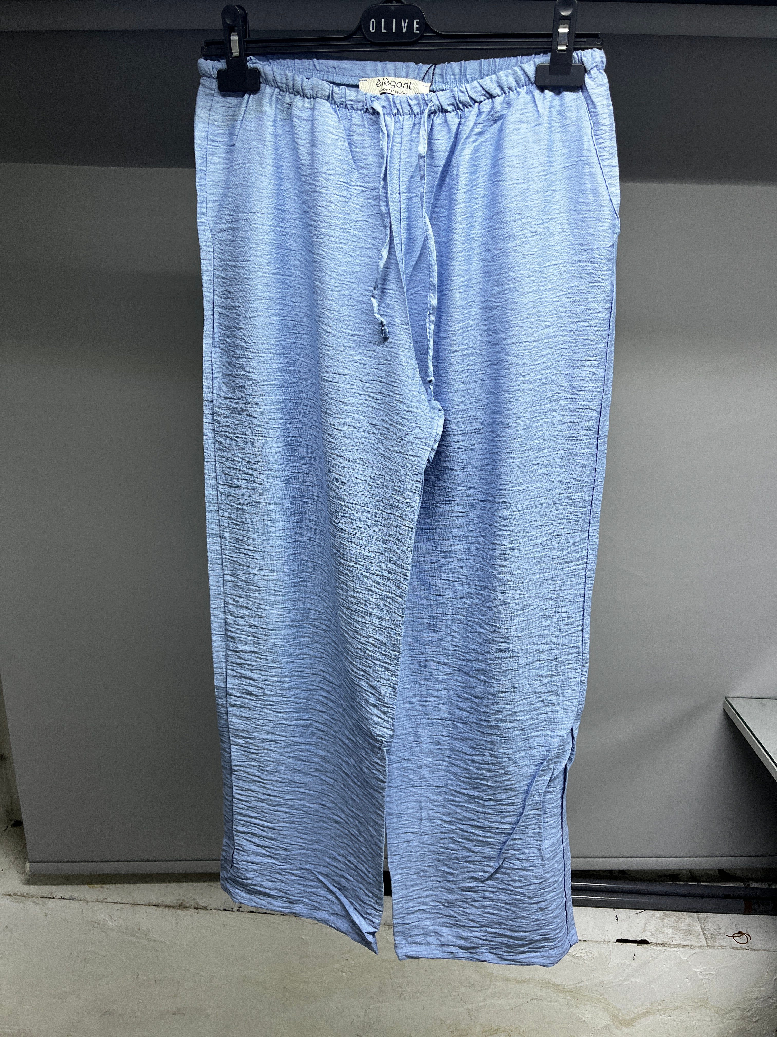 OLIVE-2306 AYROBİN PANTOLON MAVİ
