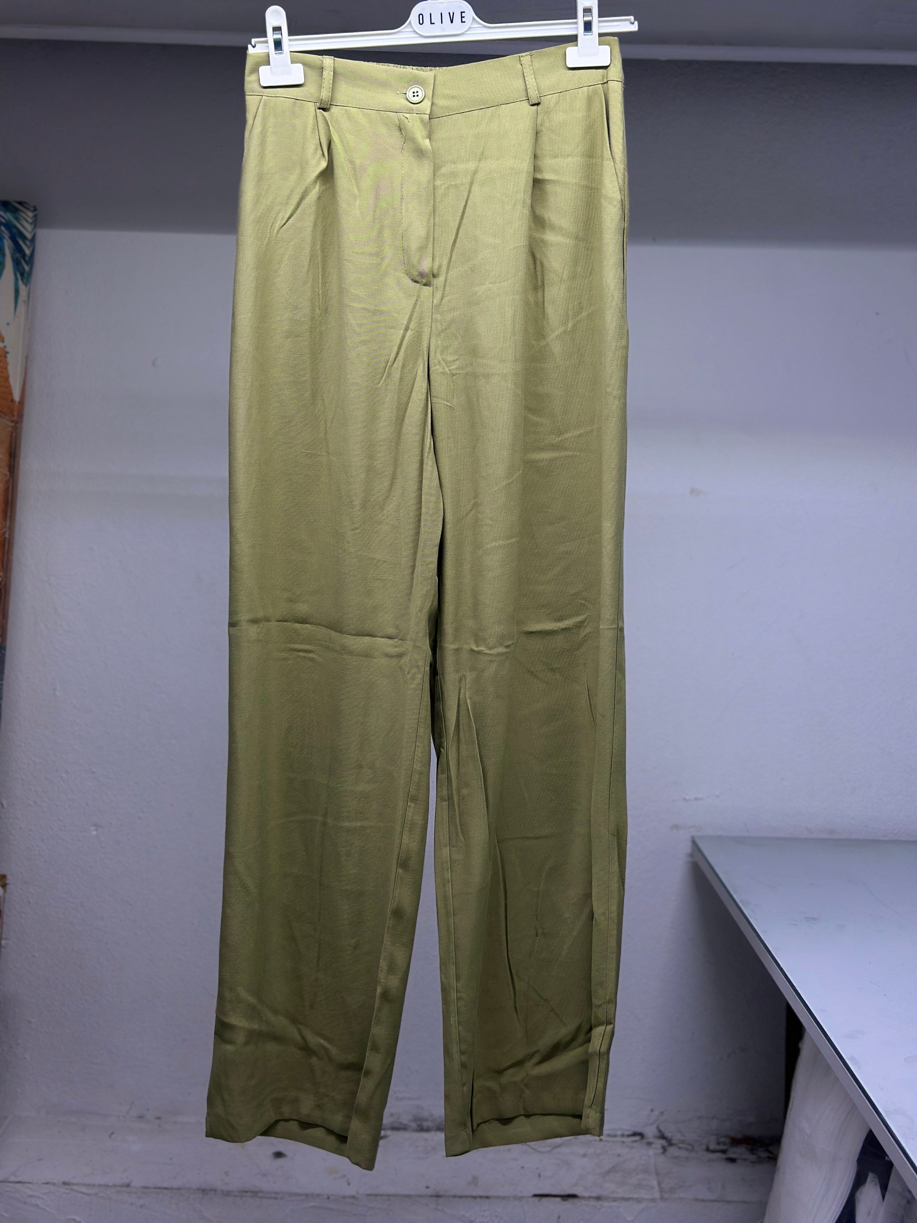 OLIVE-2371 TENSEL PANTOLON HAKİ
