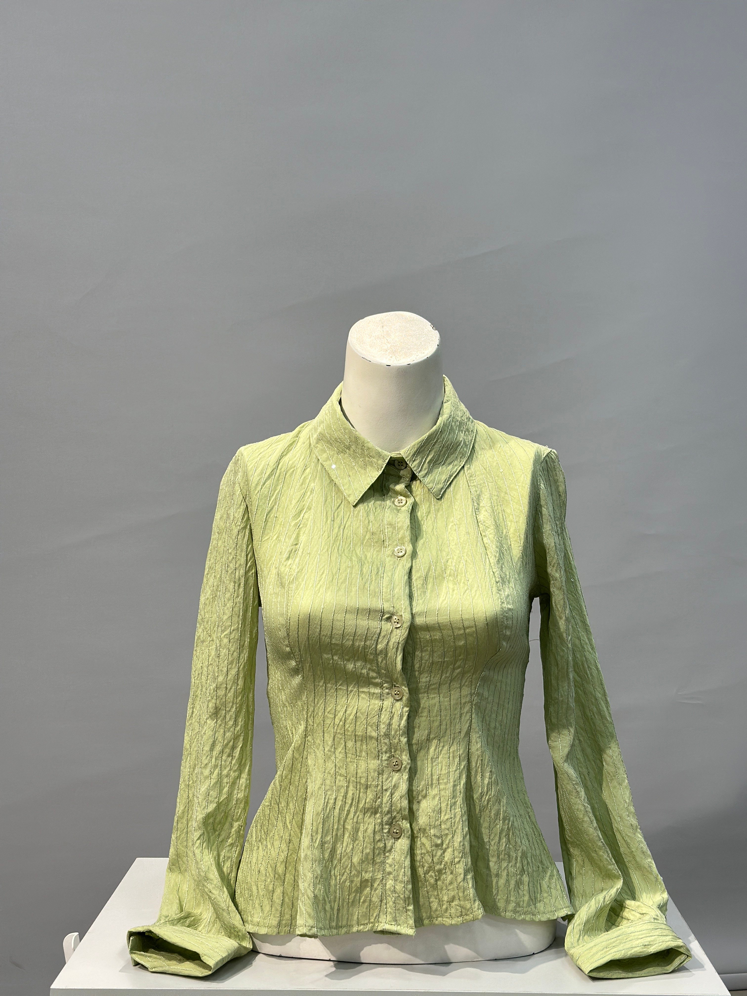 OLIVE-2526 GÖMLEK YAĞ YEŞİLİ