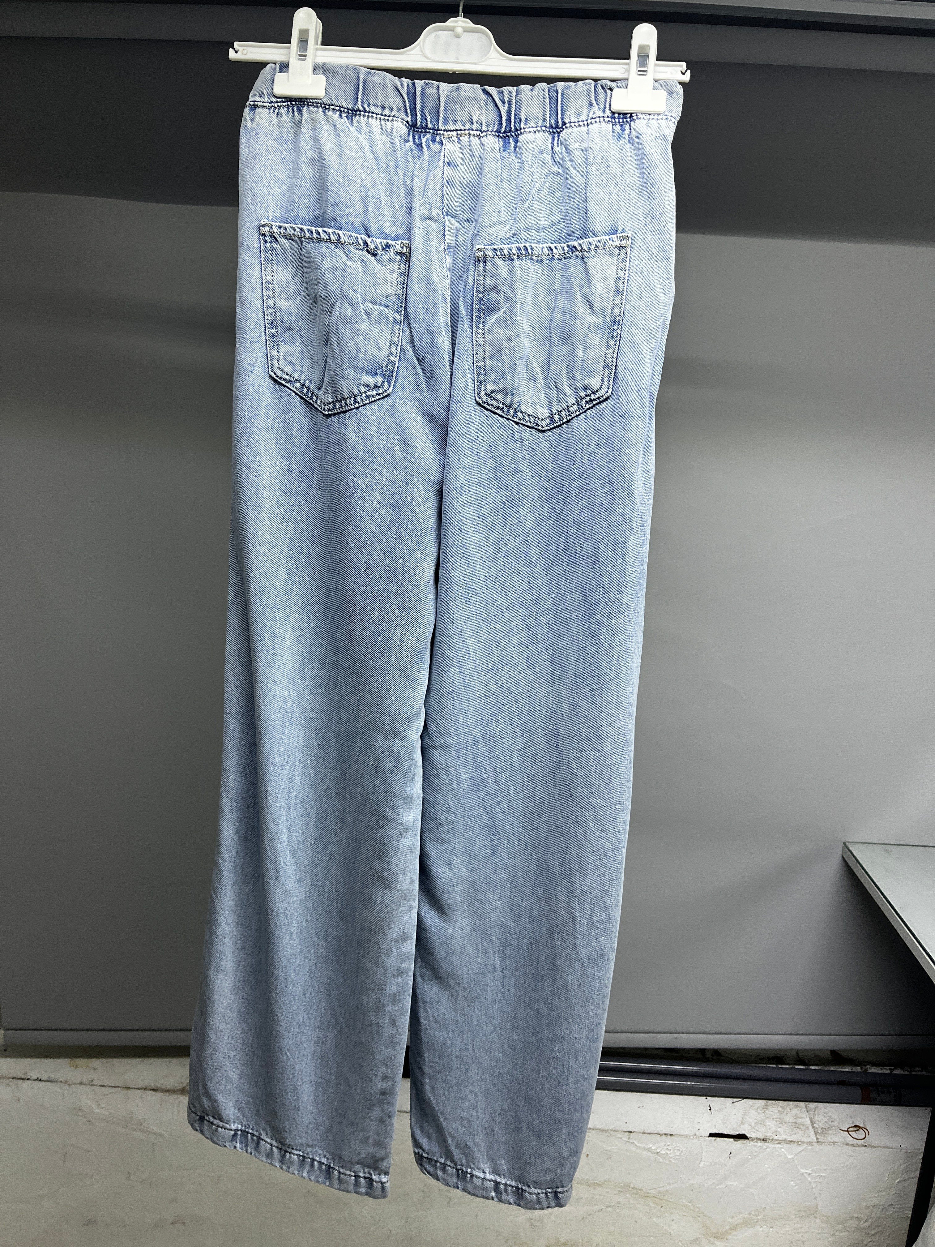 OLIVE-26438 BEL LASTİK JEAN MAVİ