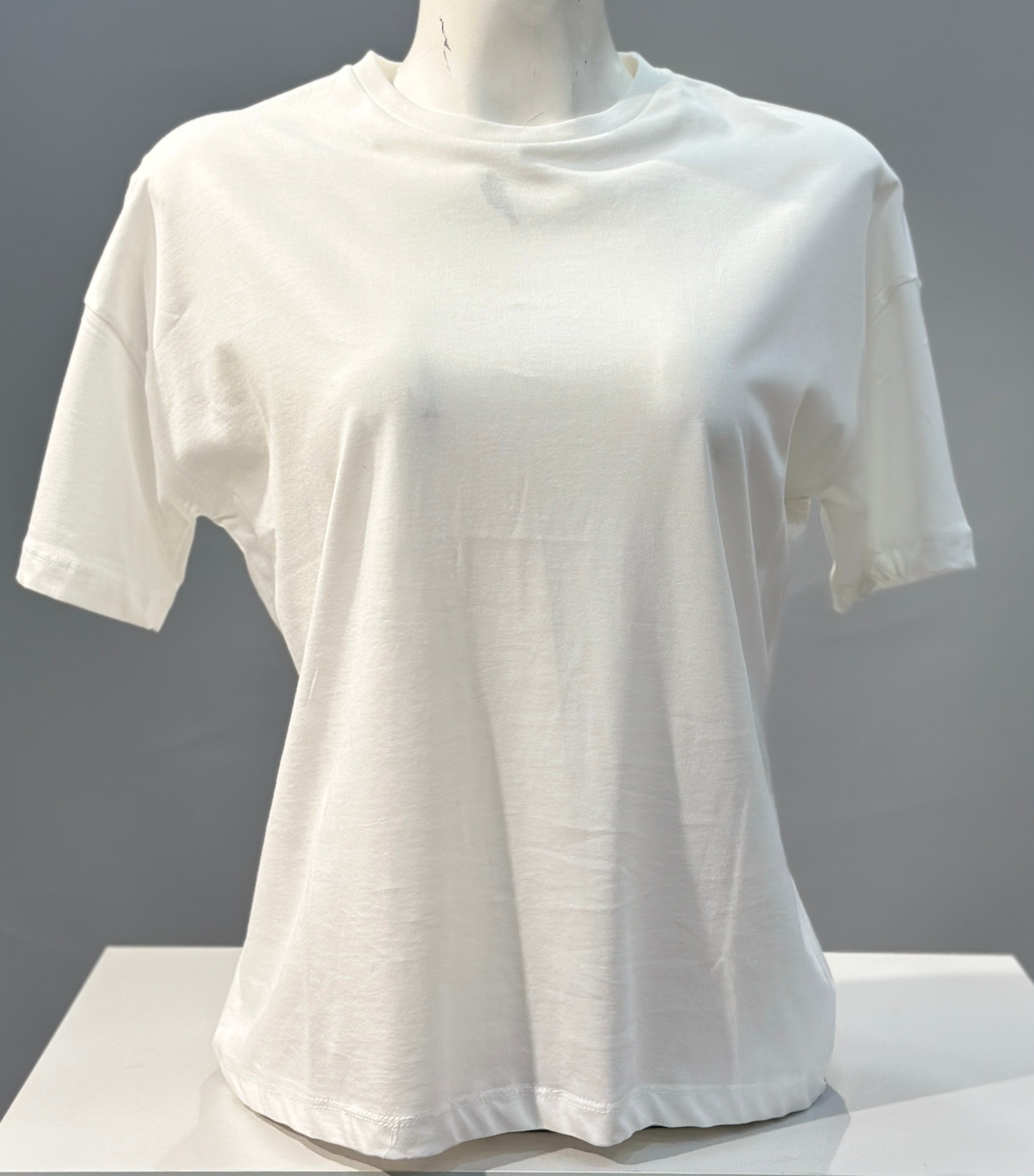 OLIVE-3683 BASIC TSHIRT EKRU