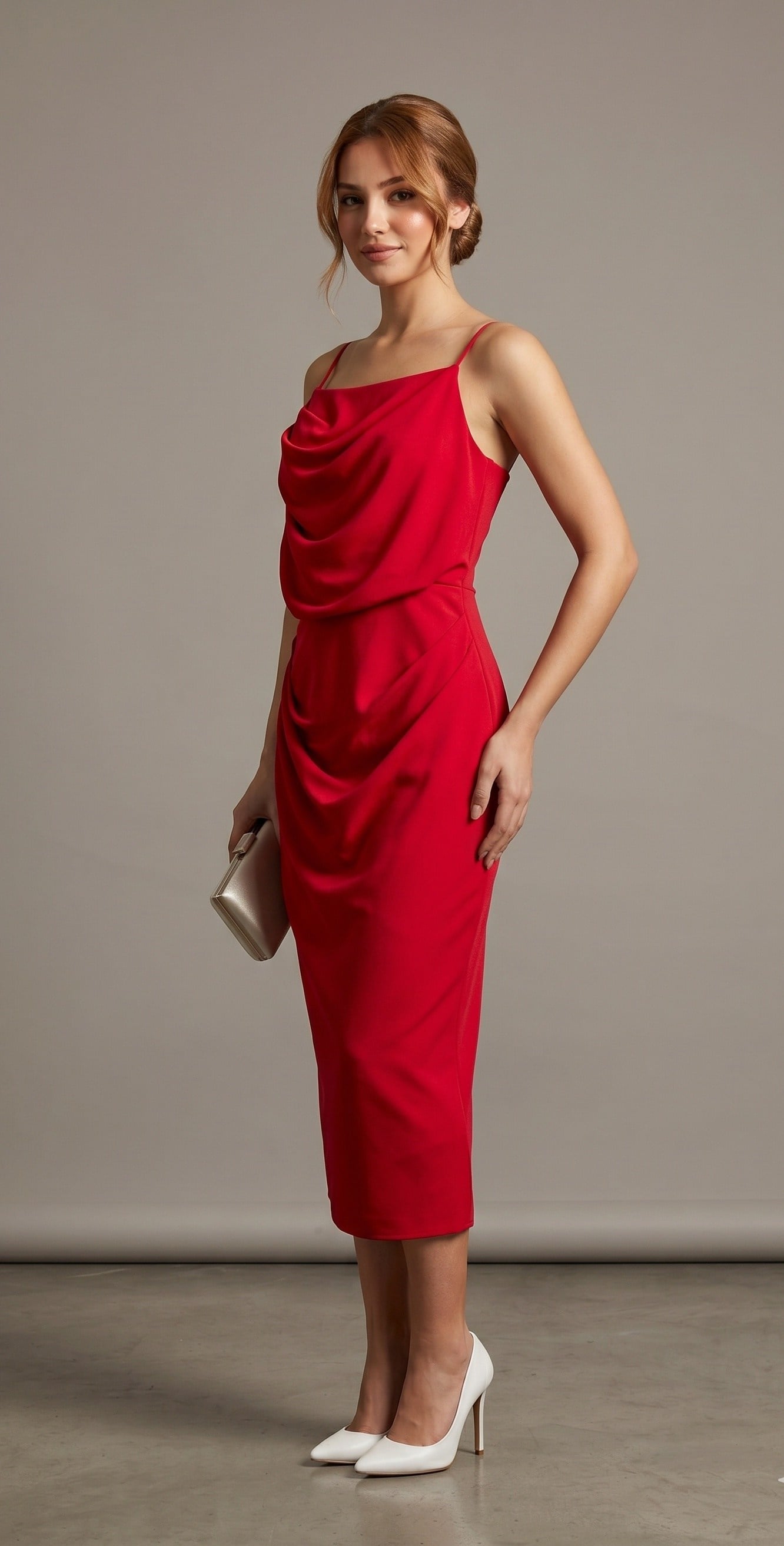 OLIVE-39465 ABİYE KIRMIZI