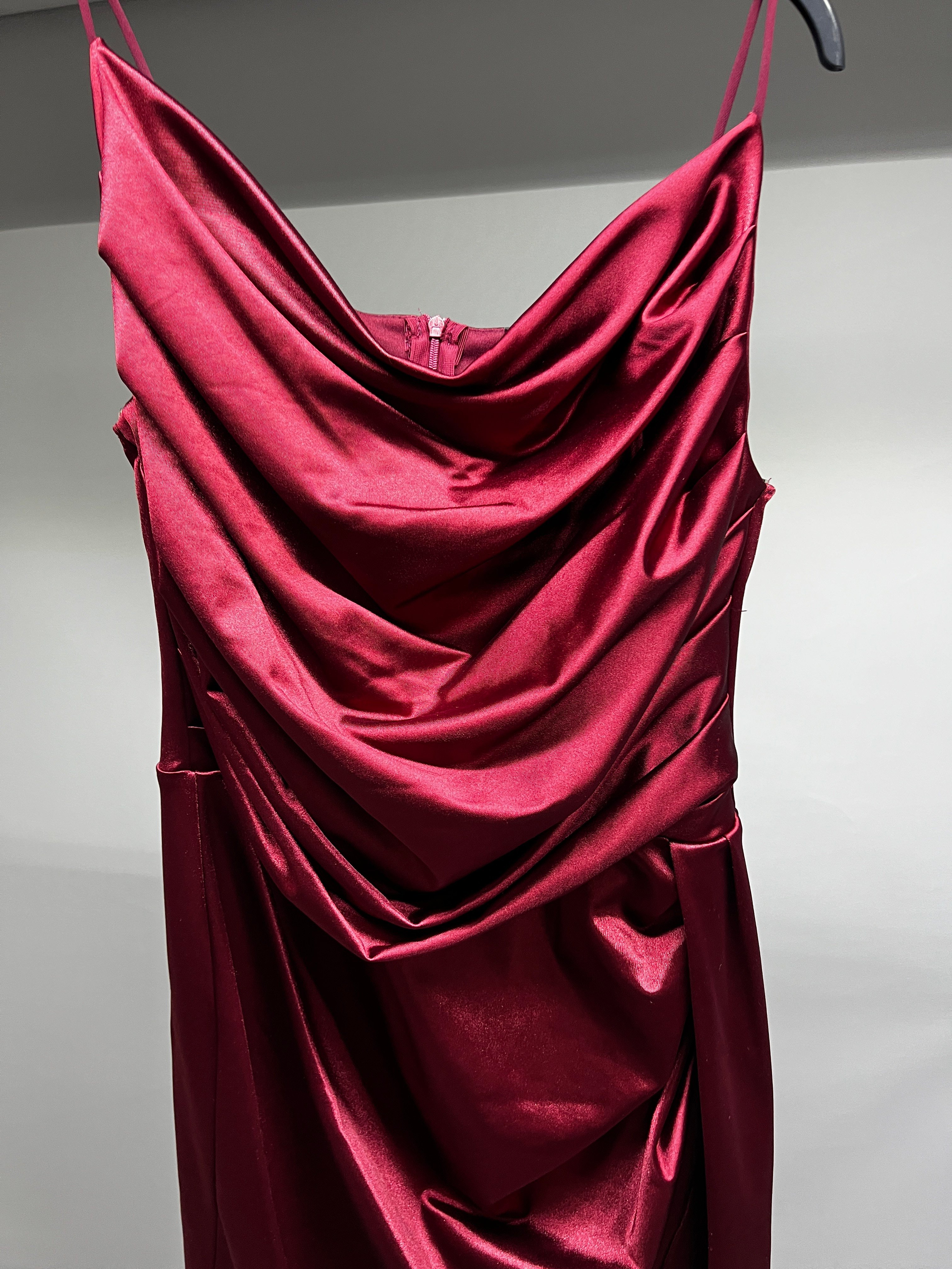 OLIVE-39608 ABİYE BORDO