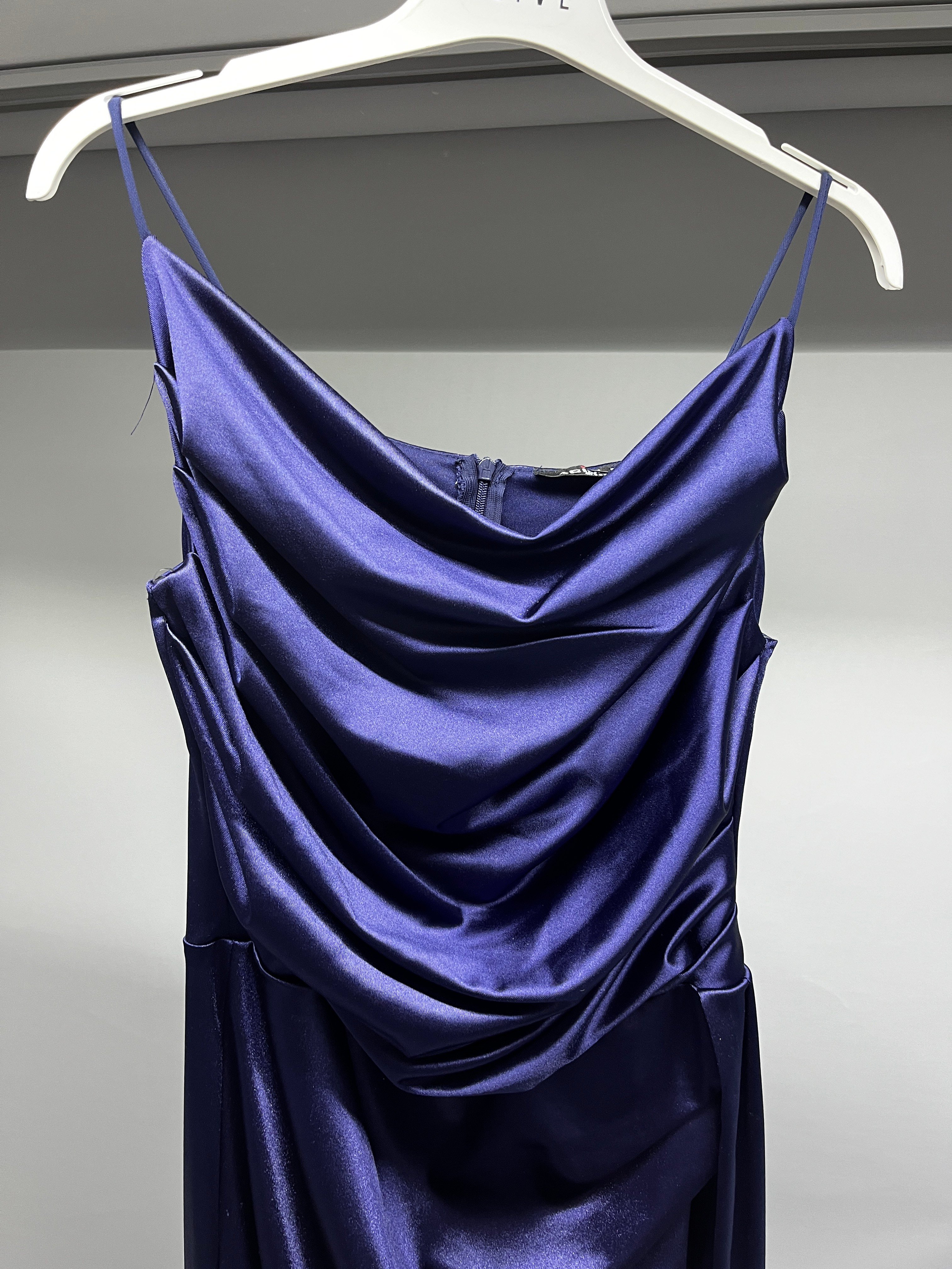 OLIVE-39608 ABİYE LACİVERT