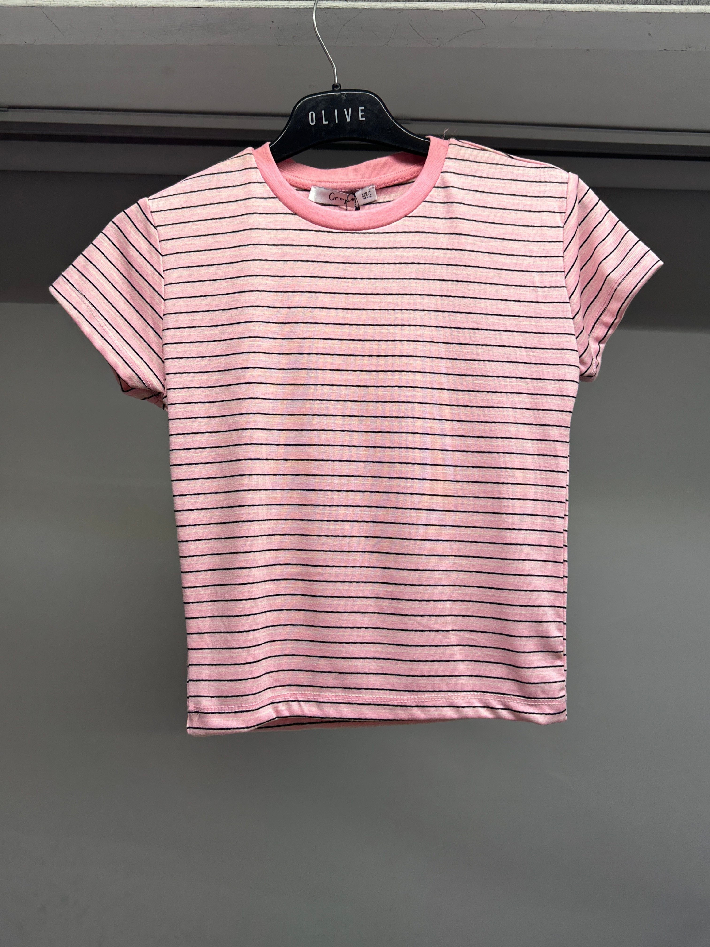 OLIVE-4039 TSHIRT PEMBE 
