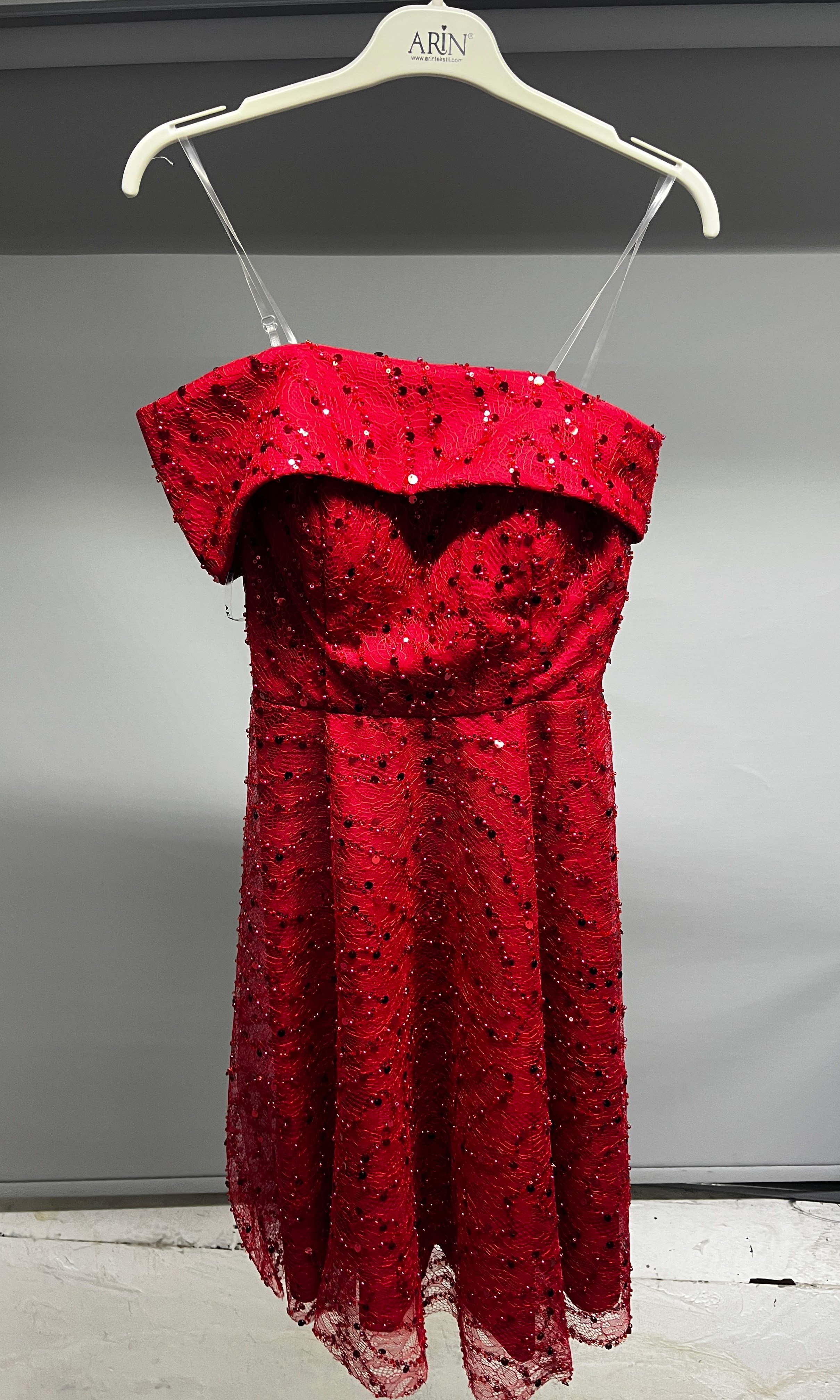 OLIVE-41185 ABİYE KIRMIZI