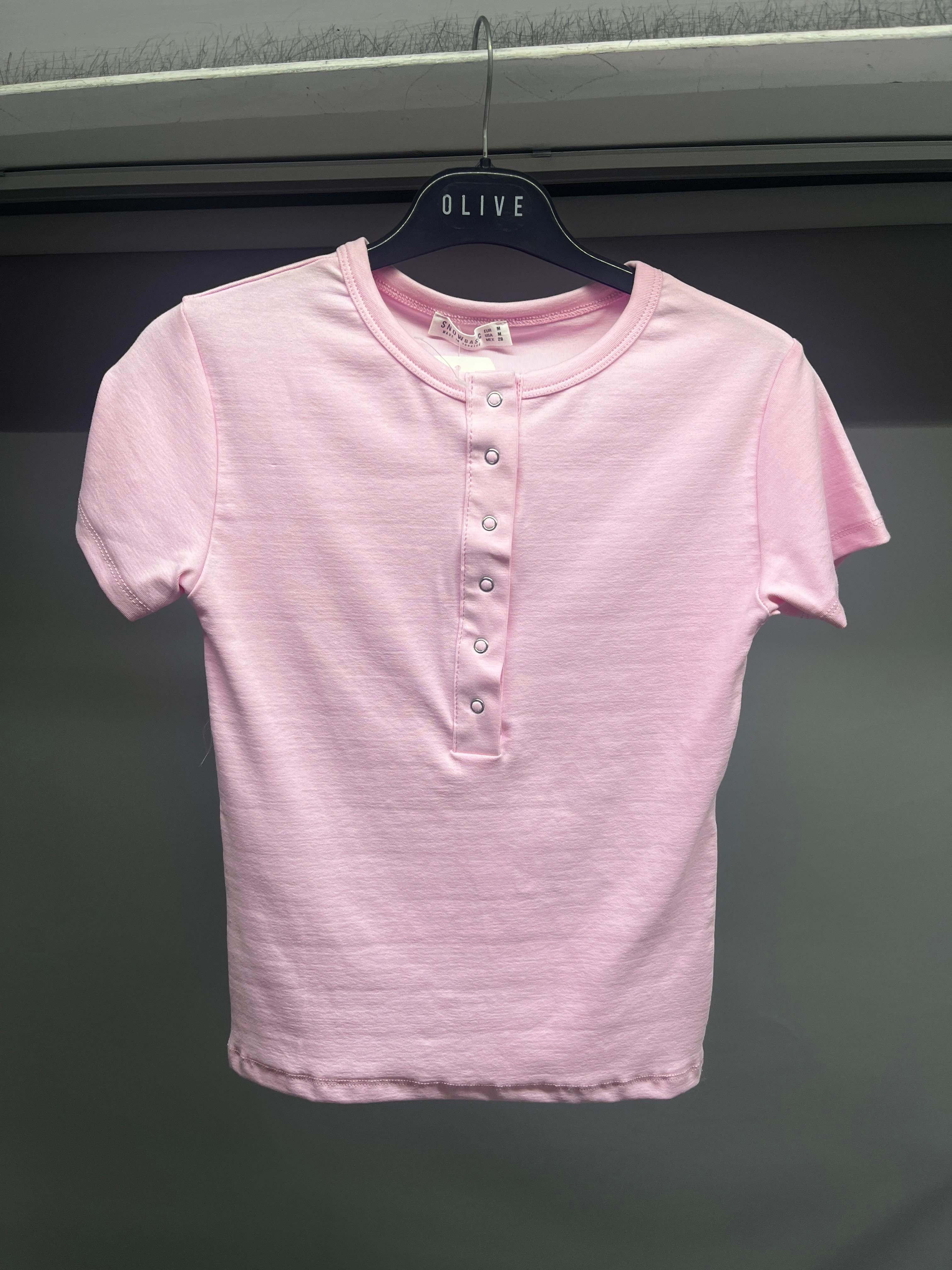 OLIVE-4566 RİBANA ÇITÇIT BODY PEMBE