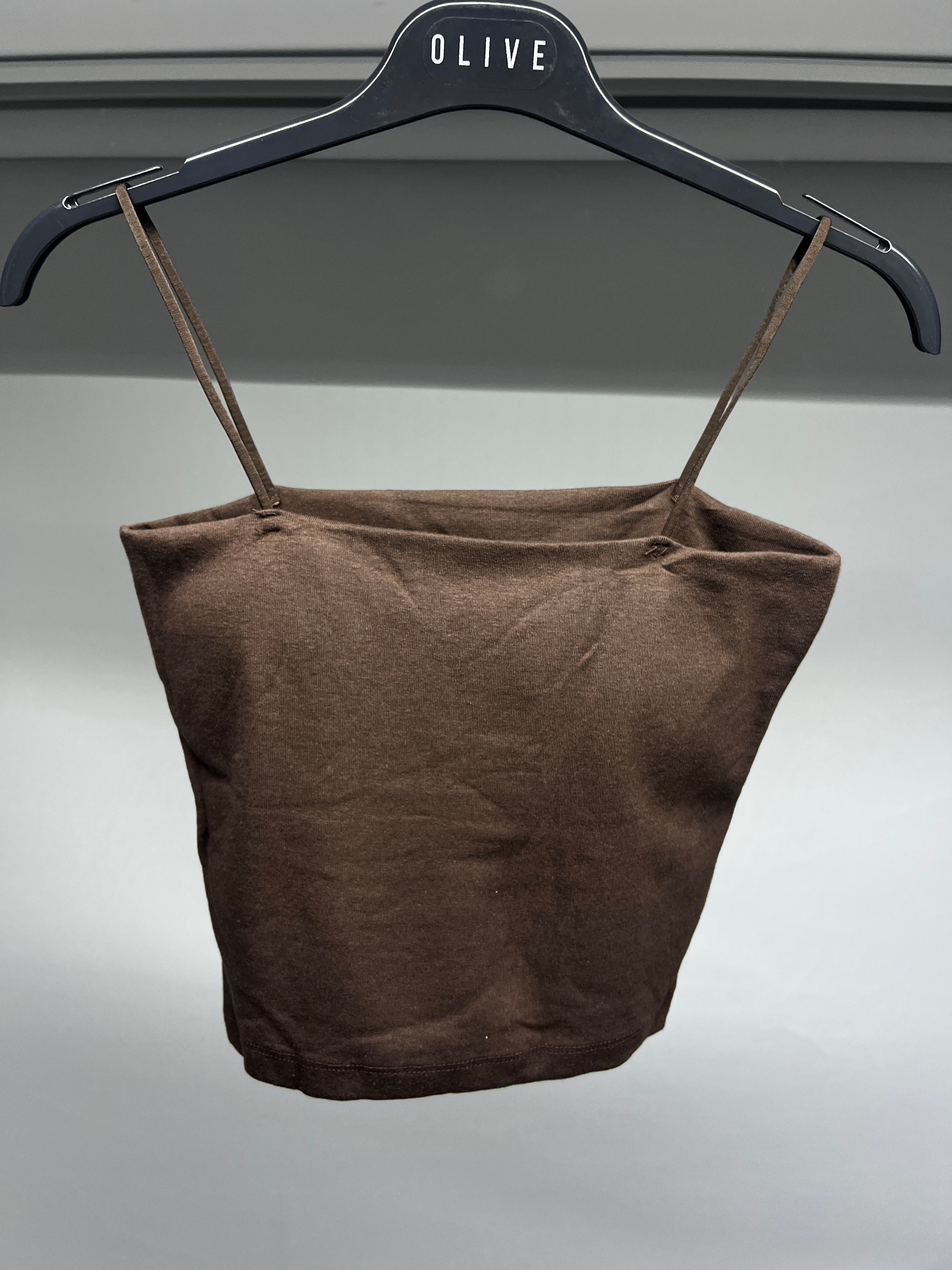 OLIVE-4596 MODAL GLOPLU BODY KAHVE