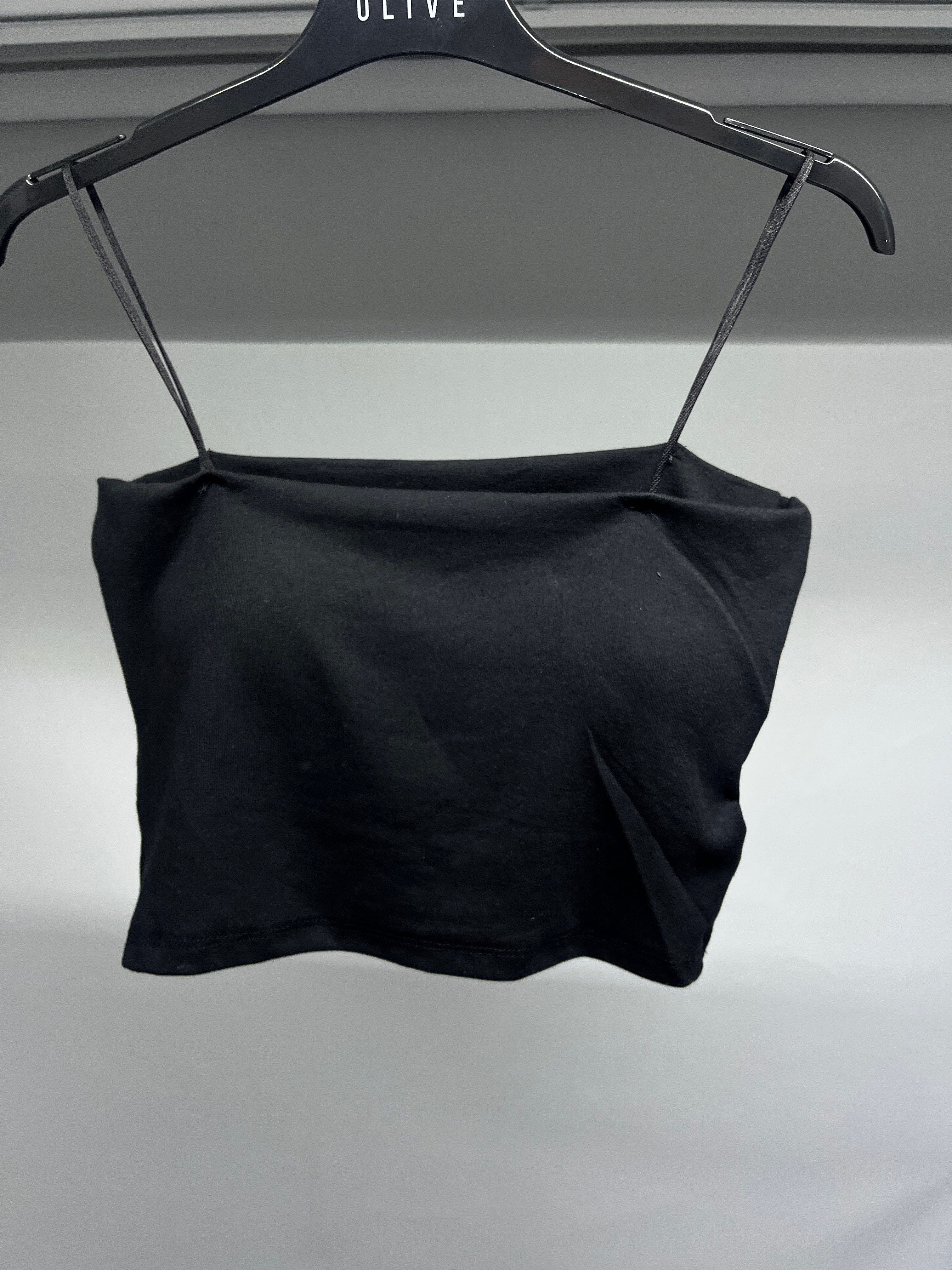 OLIVE-4596 MODAL GLOPLU BODY SİYAH