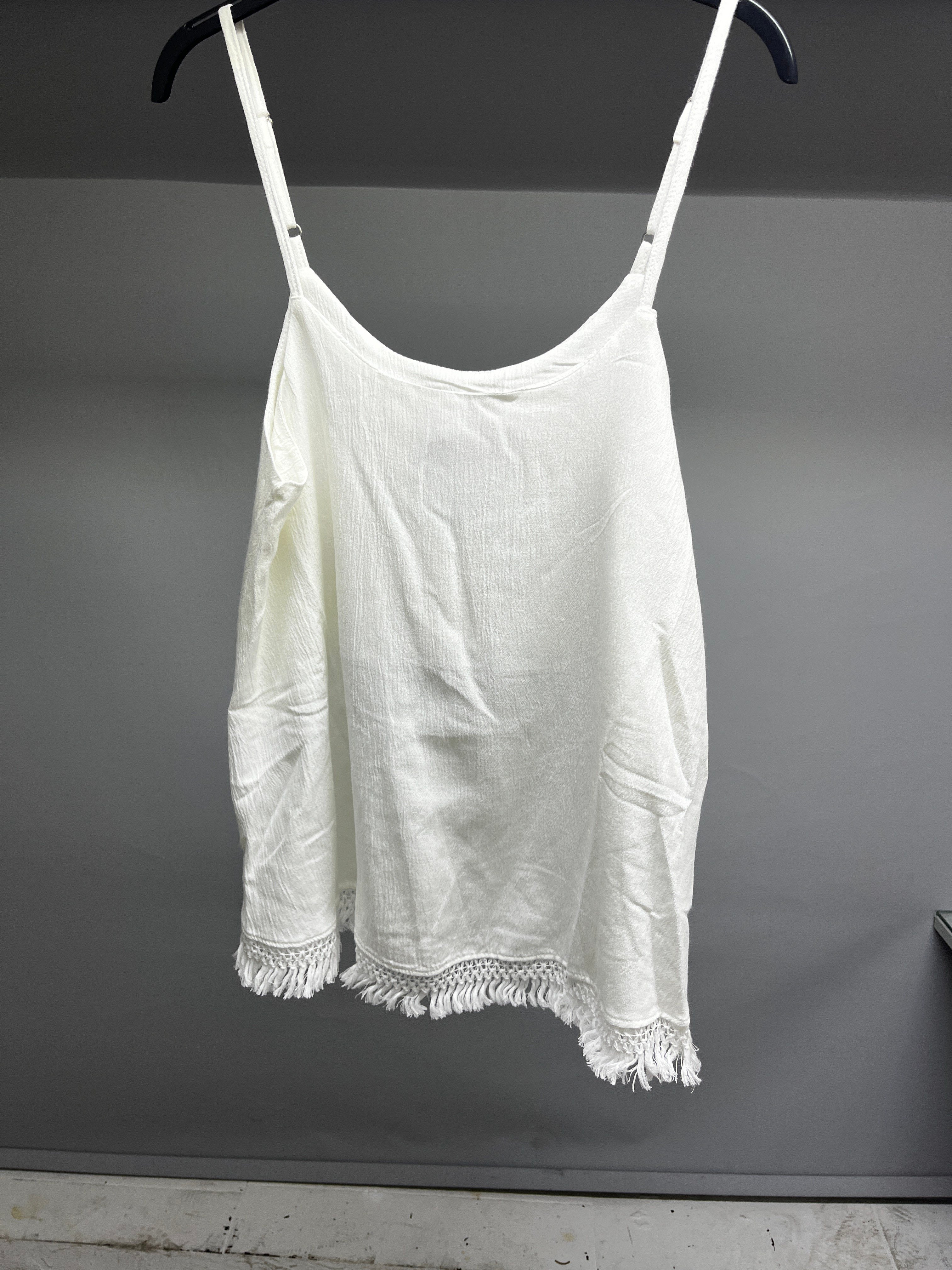 OLIVE-4744 KRINKL BLUZ BEYAZ