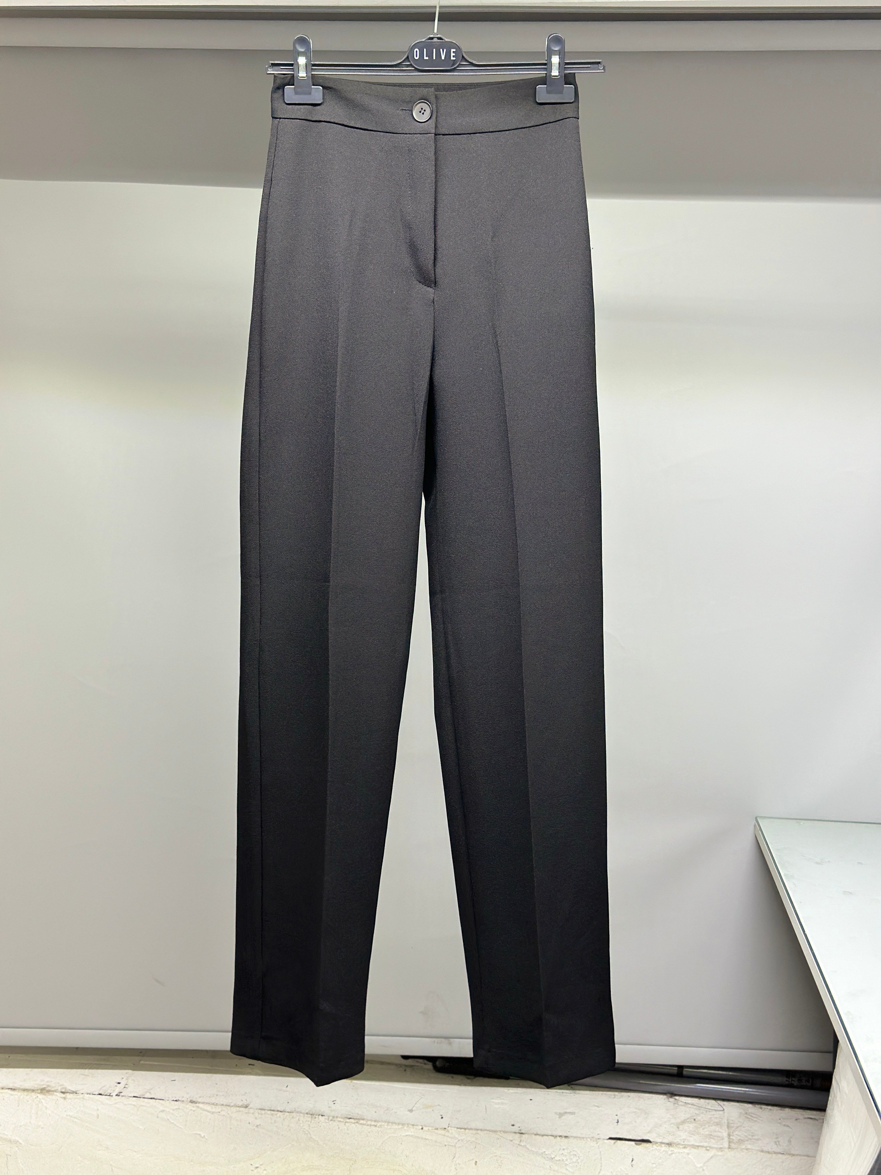 OLIVE-50714 PALAZZO PANT SİYAH