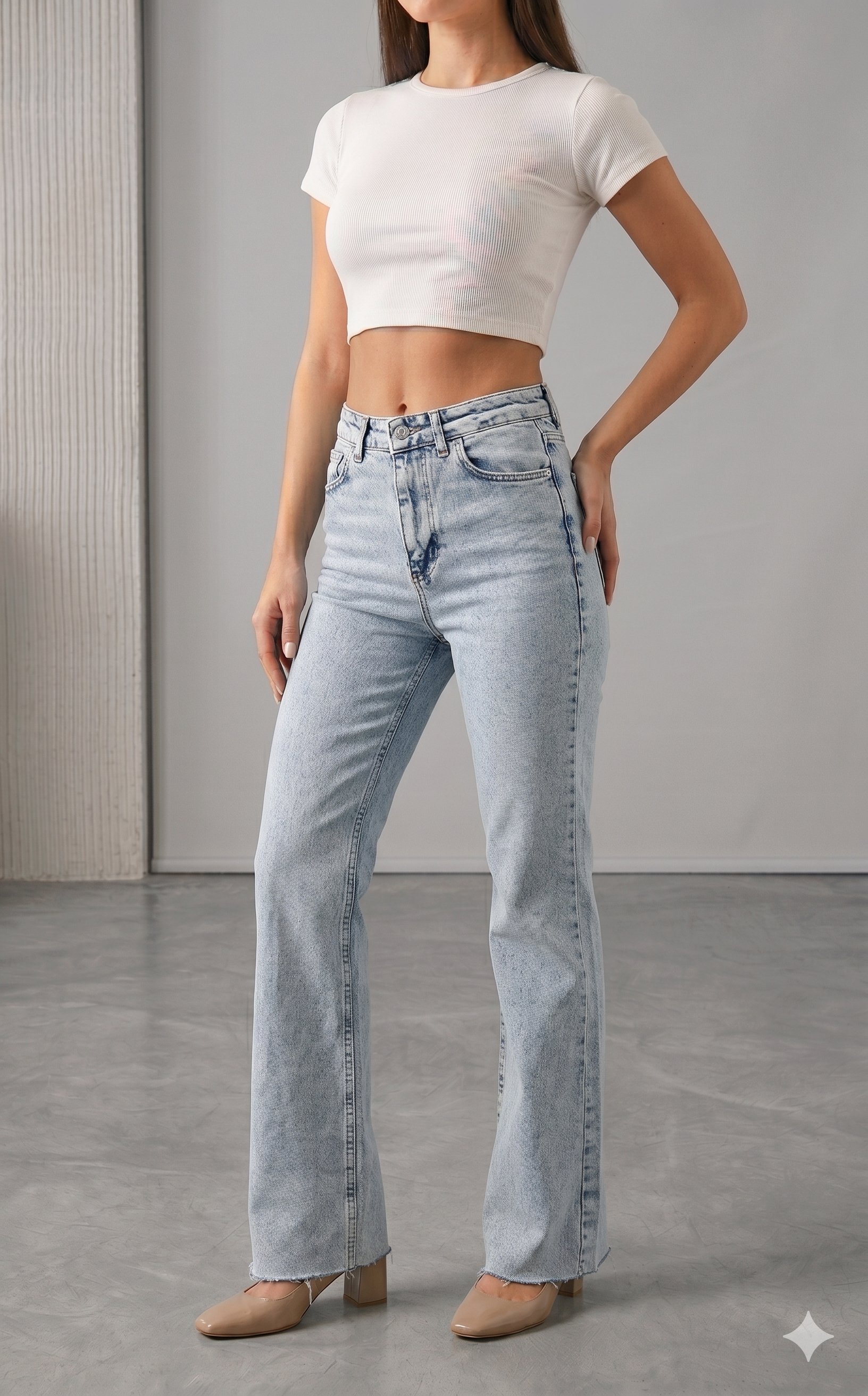 OLIVE-574 GÜNEŞ JEANS AÇIK MAVİ