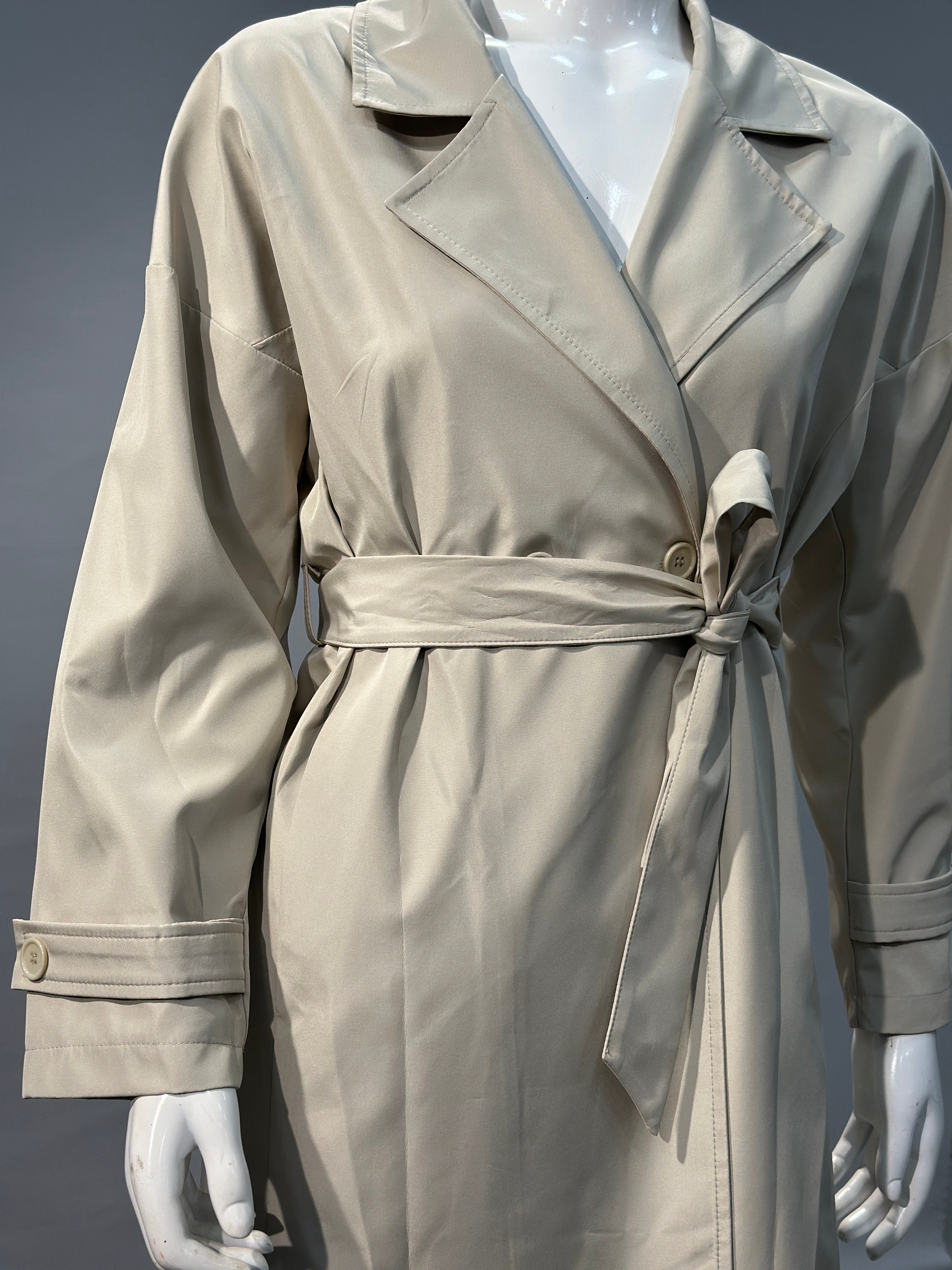 OLIVE-5987 TRENCHCOAT BEJ