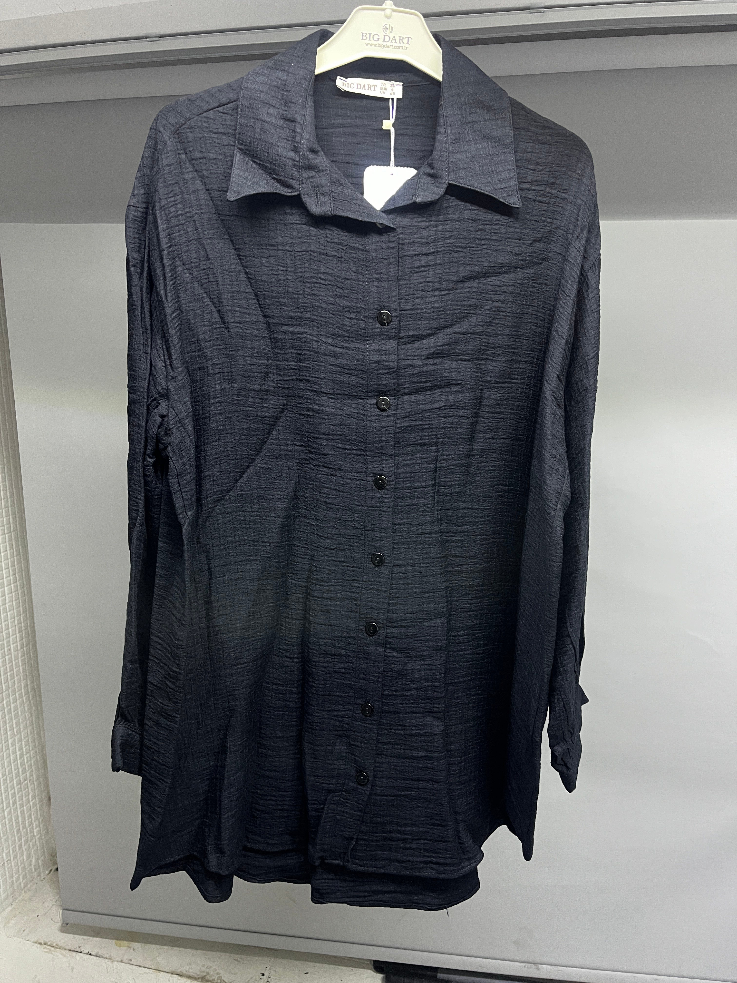 OLIVE-5989 TUNİK SİYAH