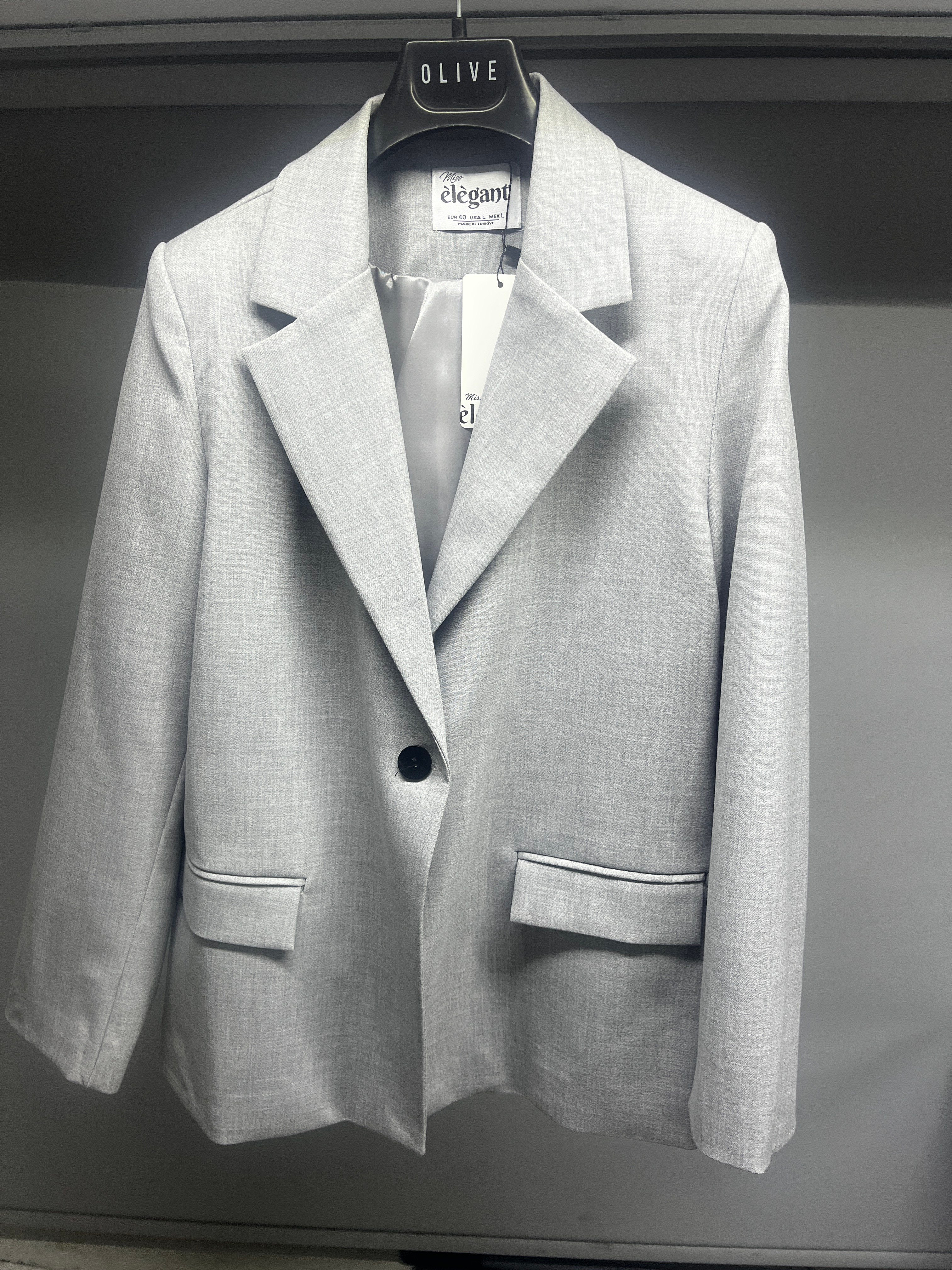 OLIVE-6023-1 CEKET GRİ