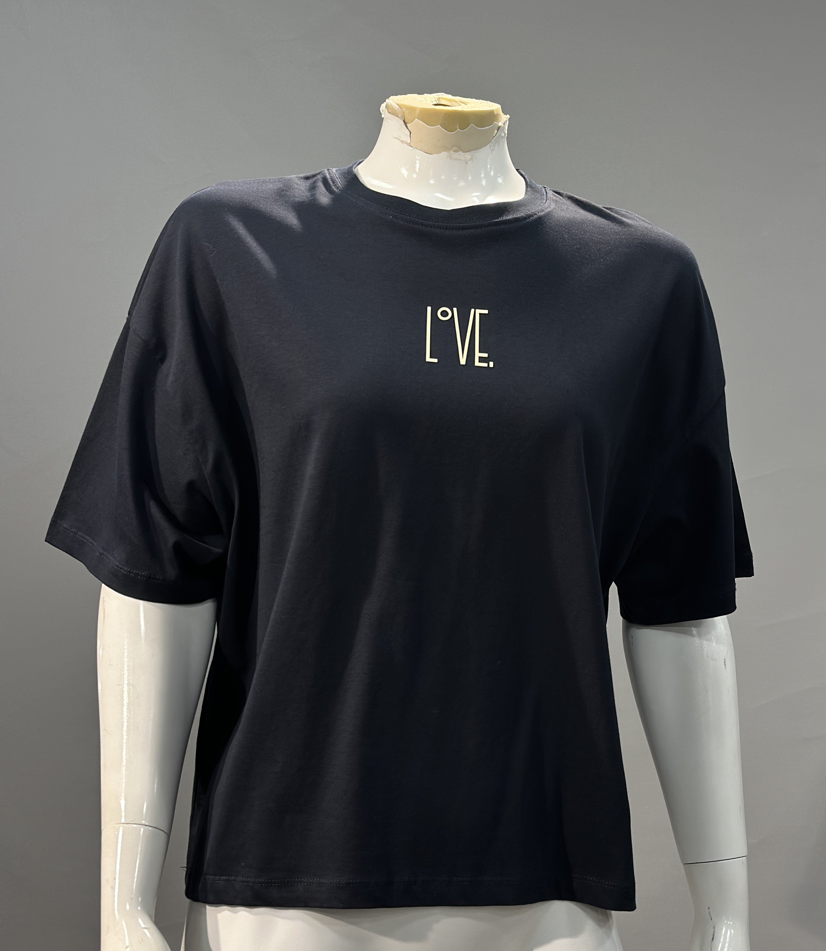 OLIVE-6862 LOVE TSHIRT LACİVERT