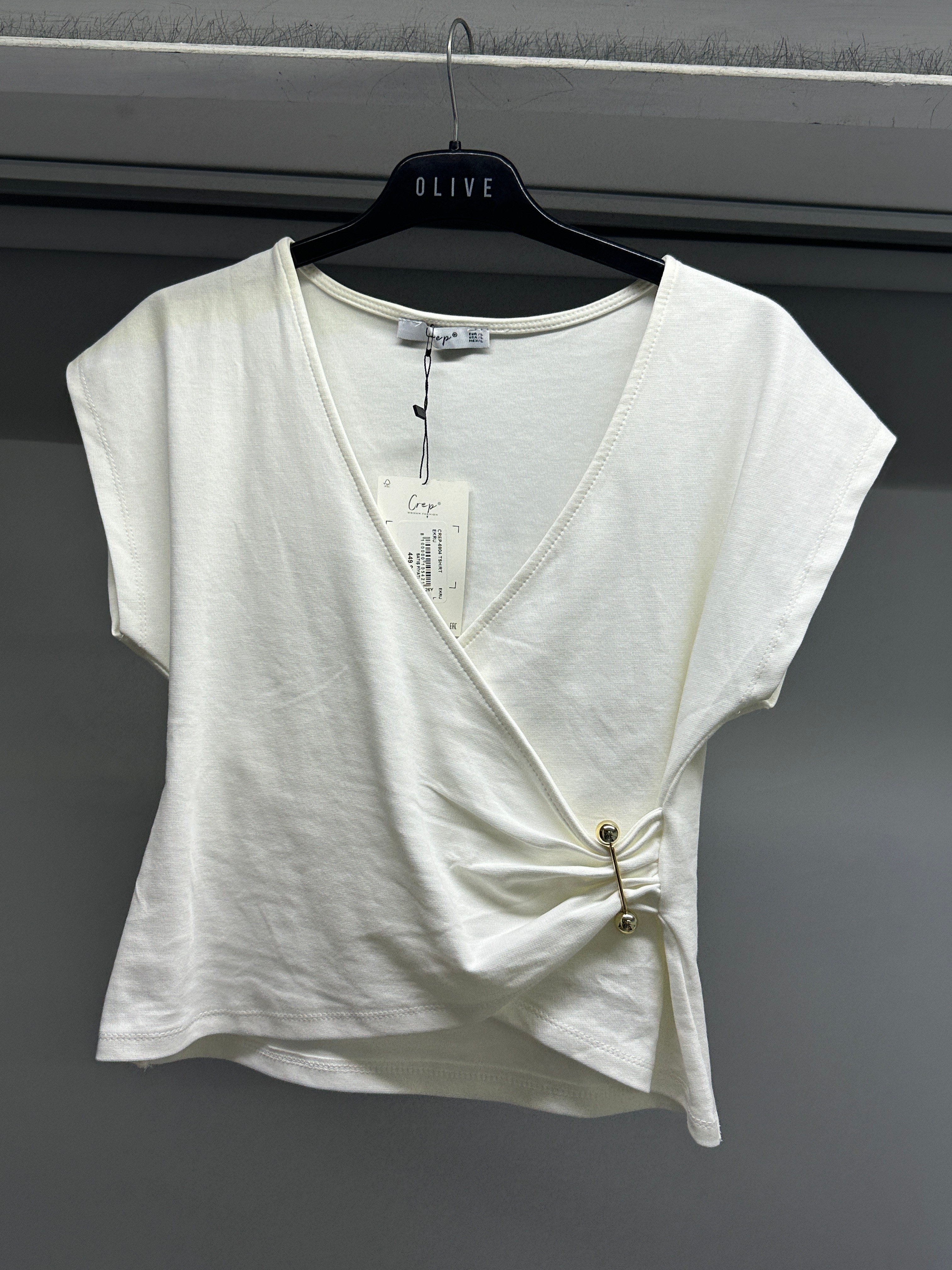 OLIVE-6904 TSHIRT EKRU