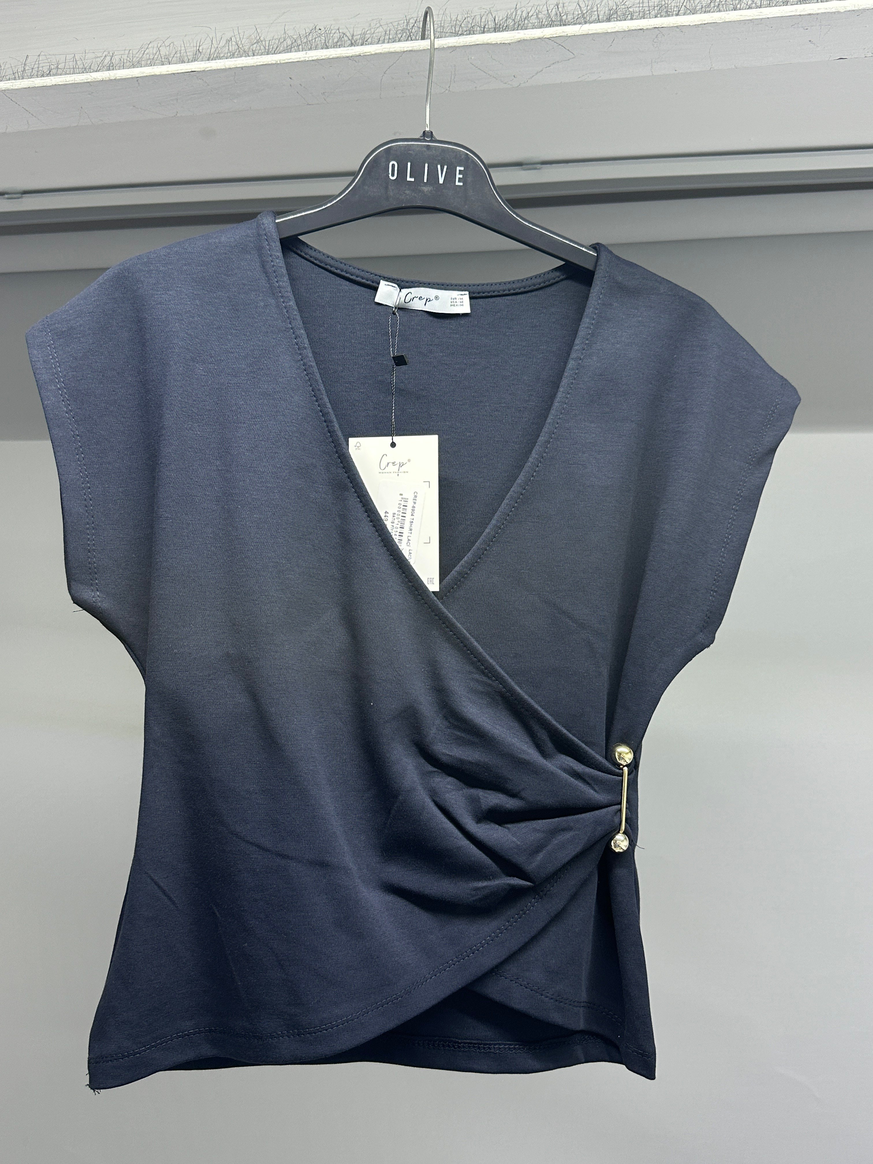 OLIVE-6904 TSHIRT LACİ