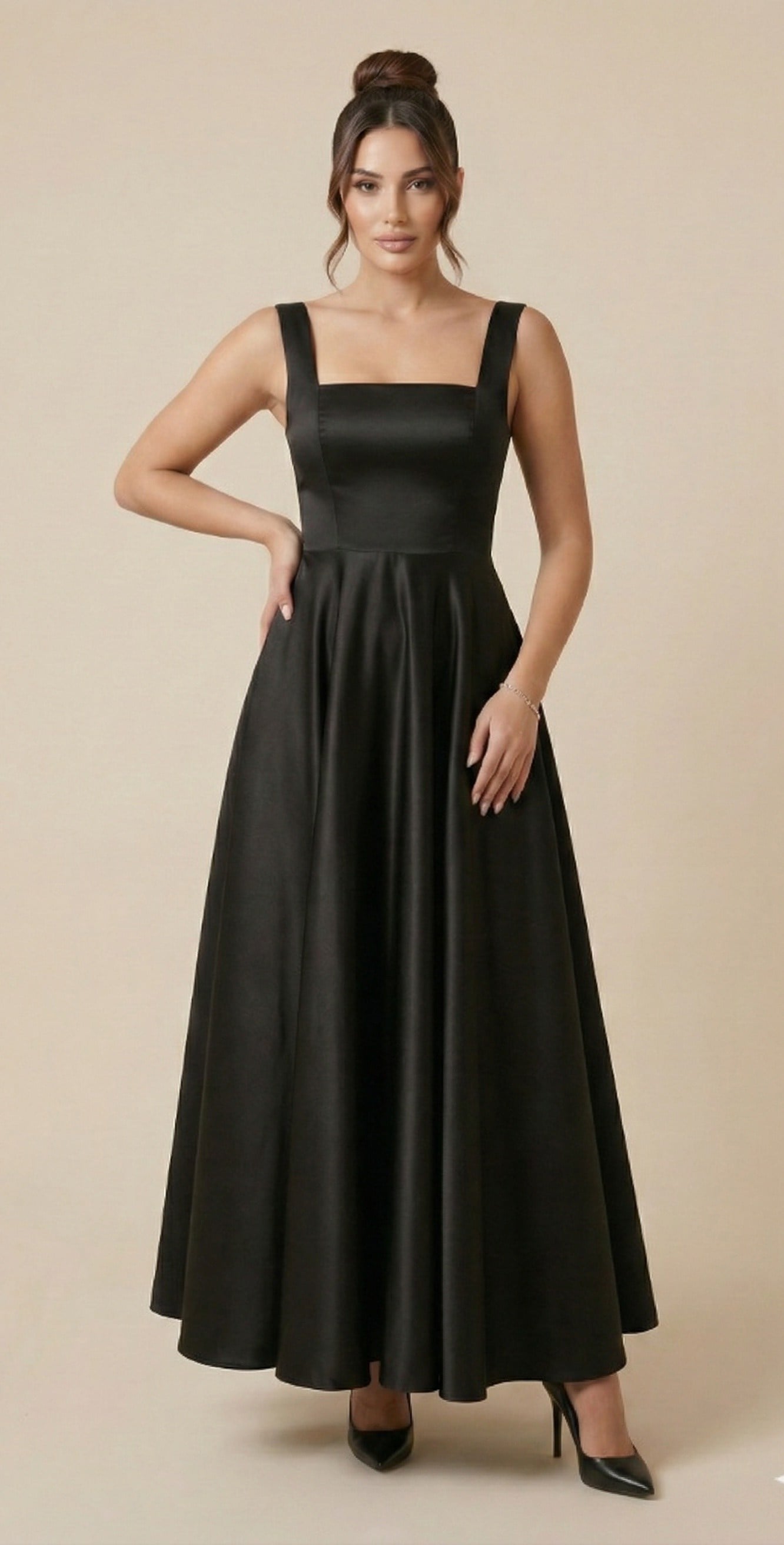 OLIVE-7631 ABİYE SİYAH