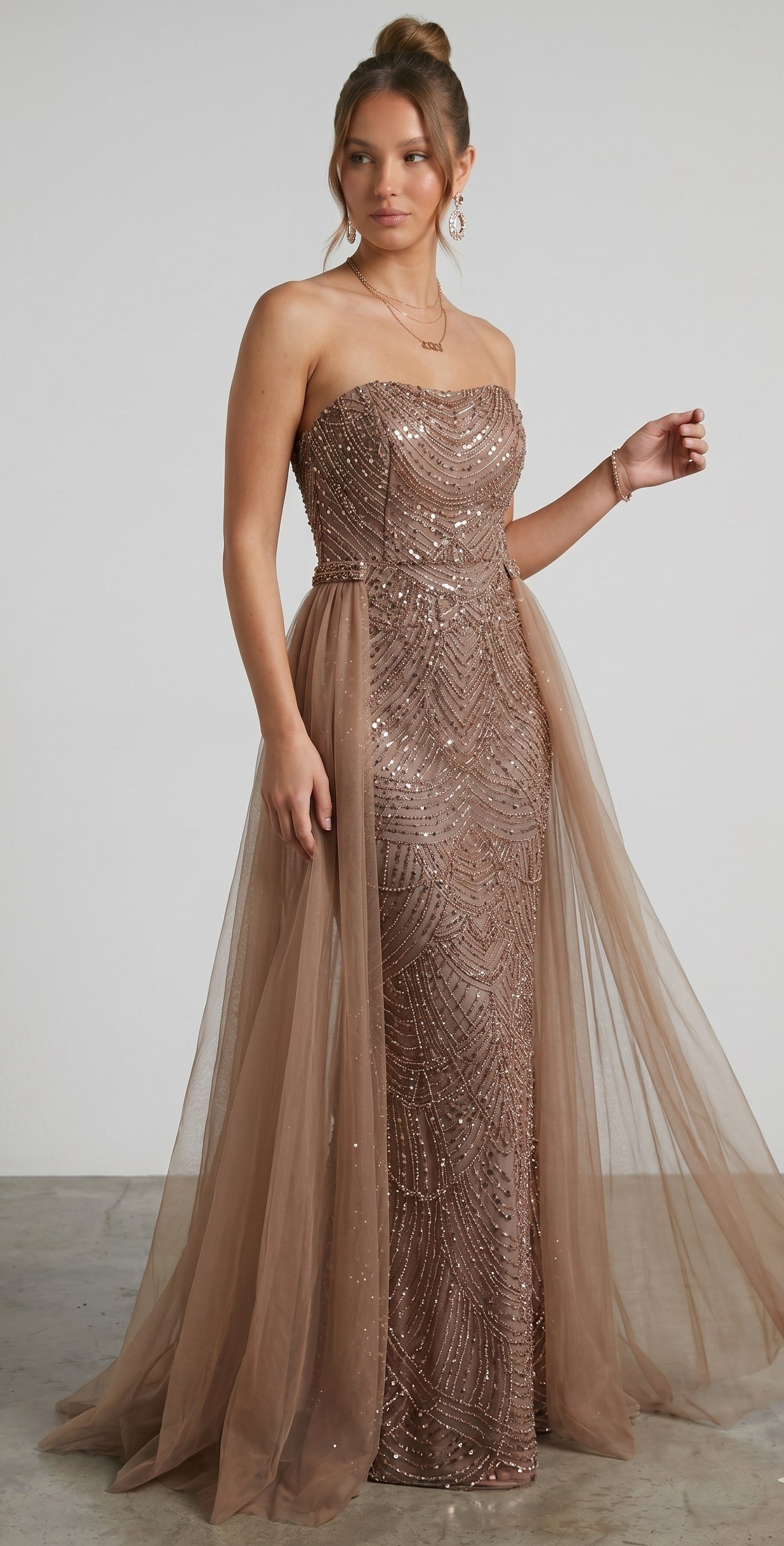 OLIVE-7705 ABİYE KAHVE