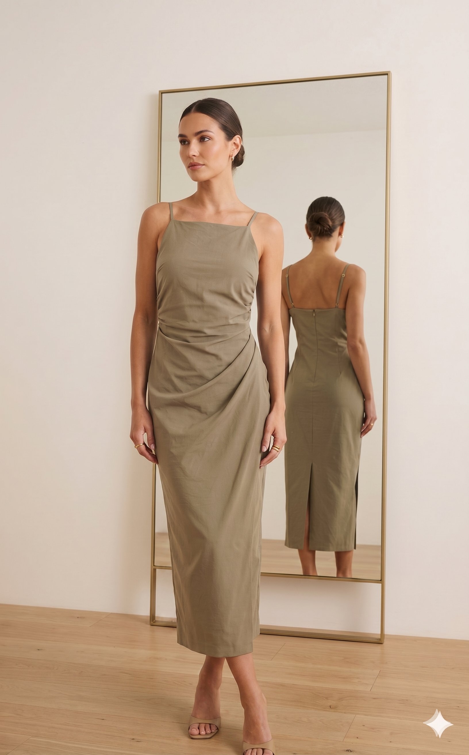 OLIVE-91479 BZG MD ELBİSE ÇAĞLA