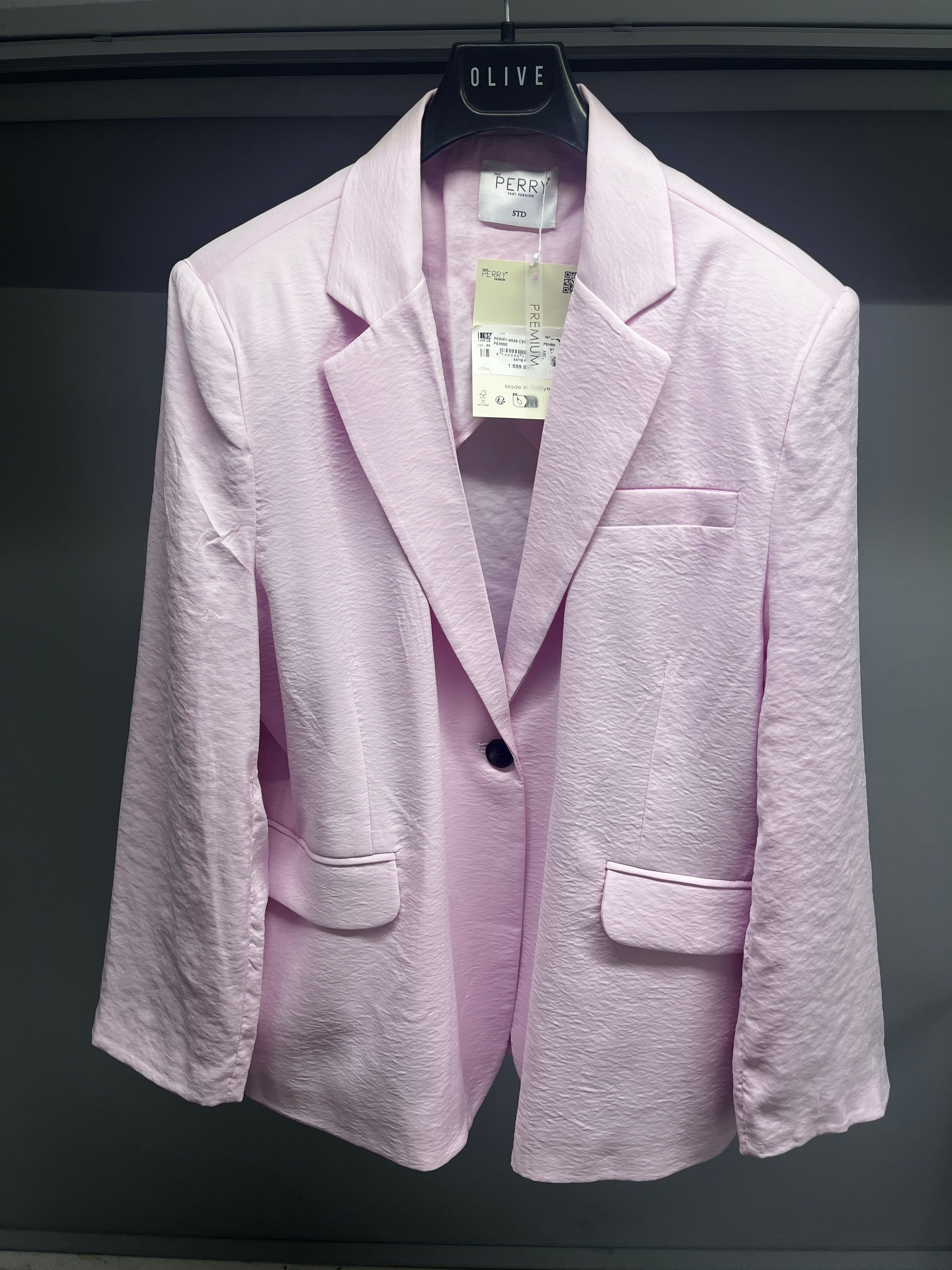 OLIVE-9549 CEKET PEMBE