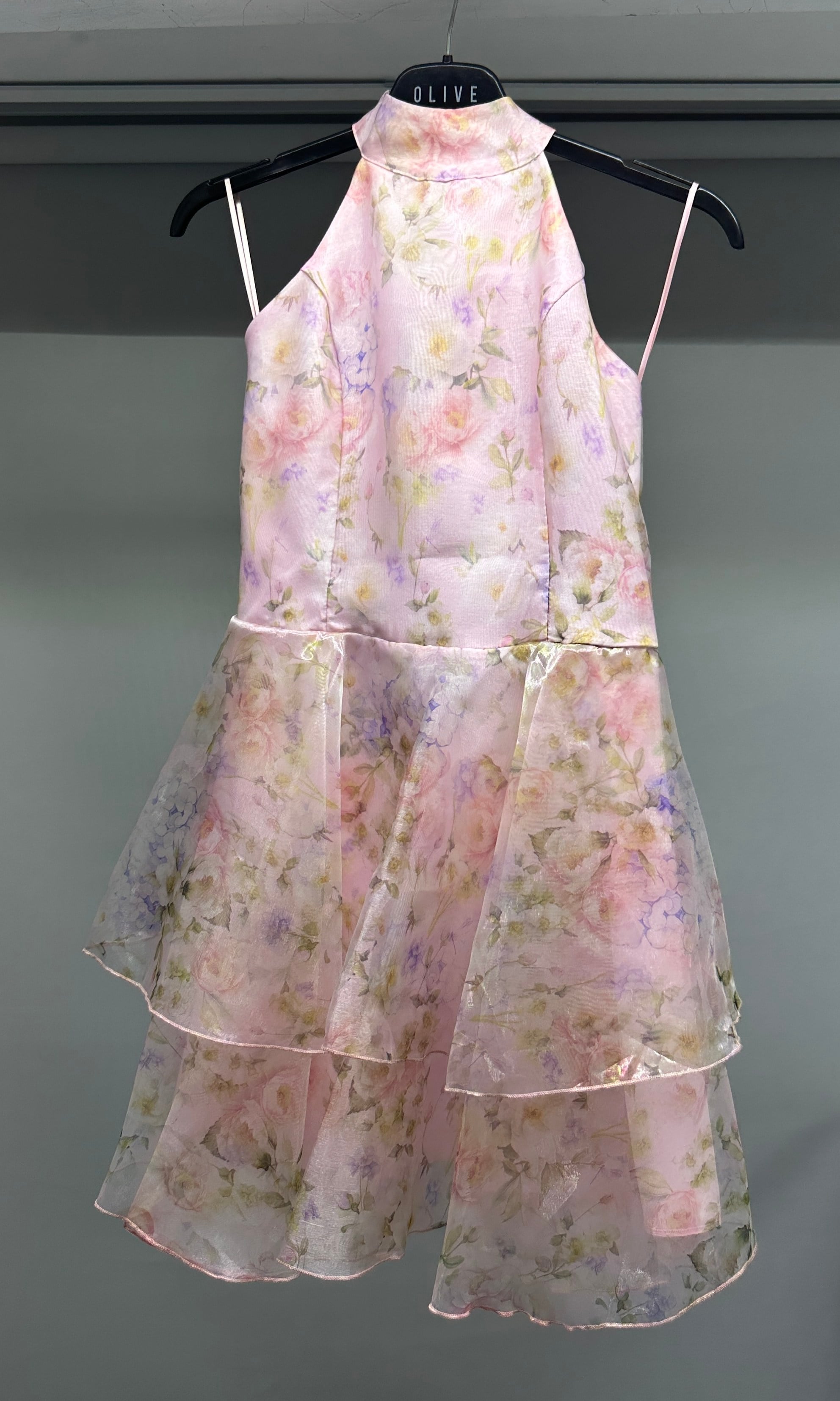 OLIVE-B01928 ELBİSE PEMBE