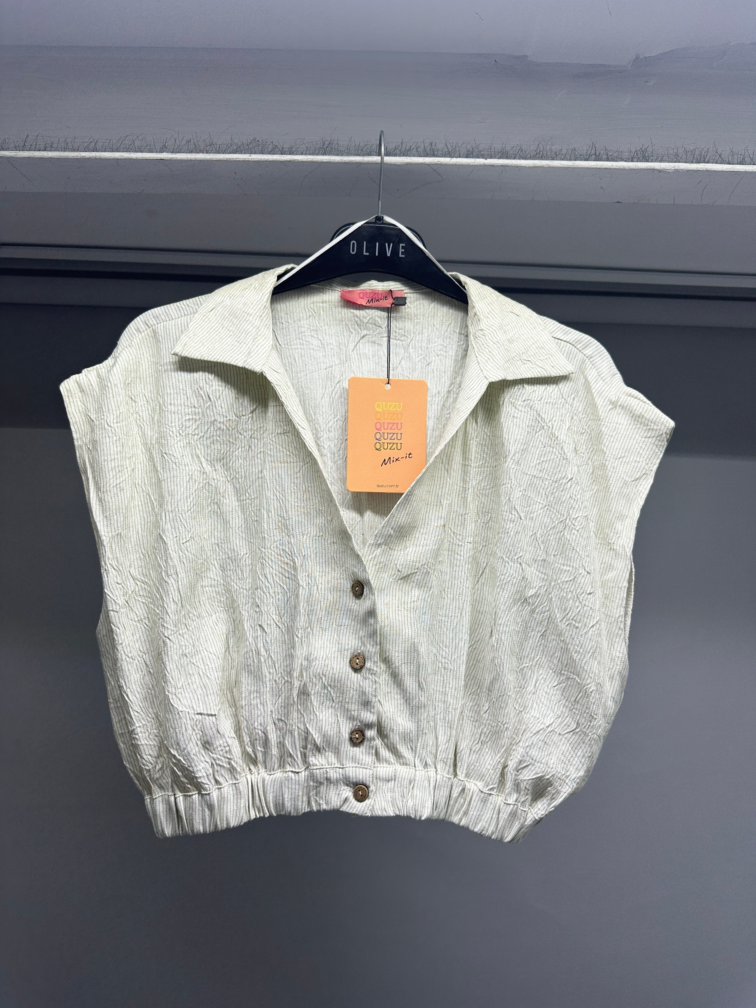OLIVE-L02072 GÖMLEK EKRU
