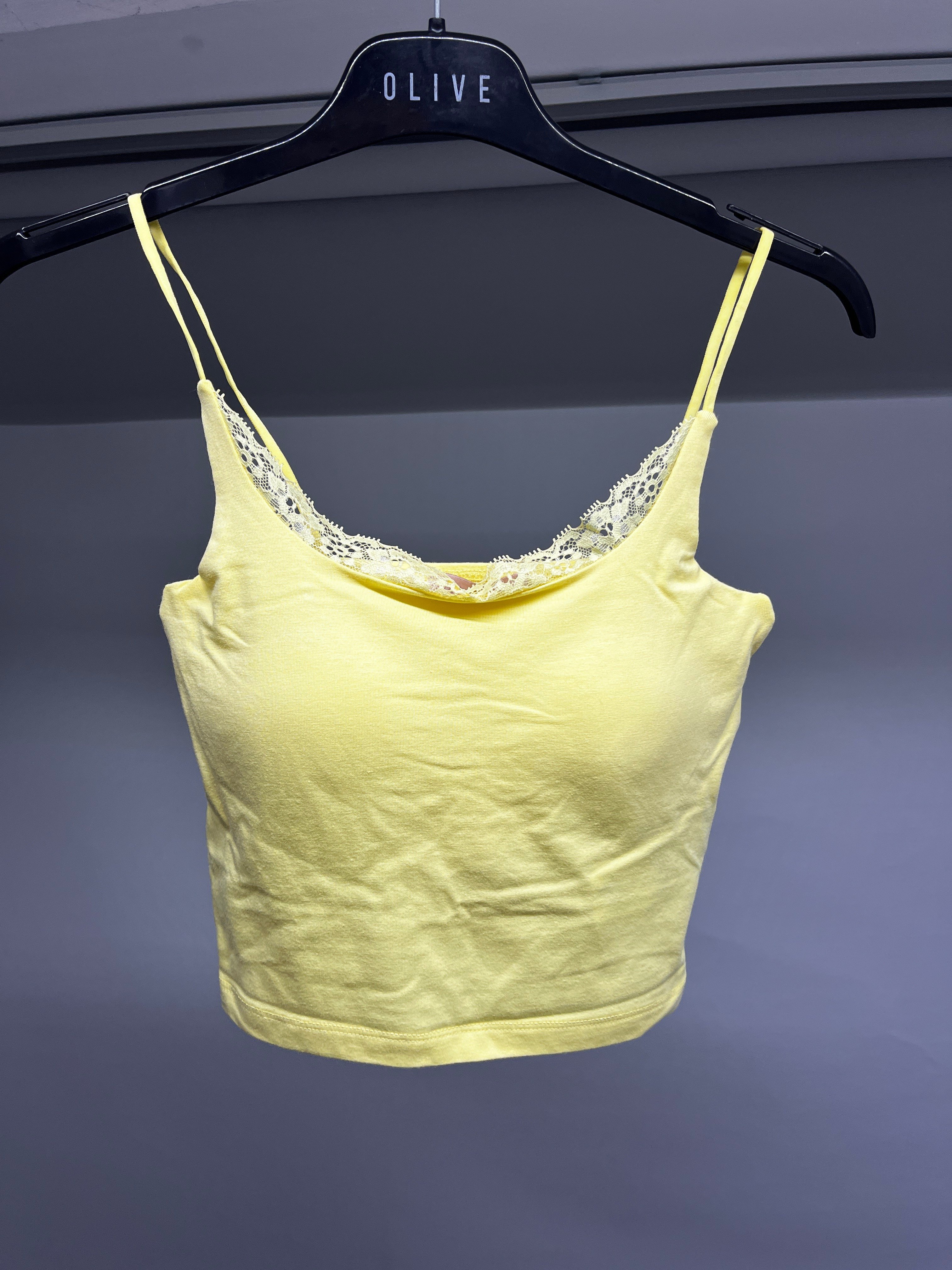 OLIVE-L02077 DANTEL ASKILI BODY SARI