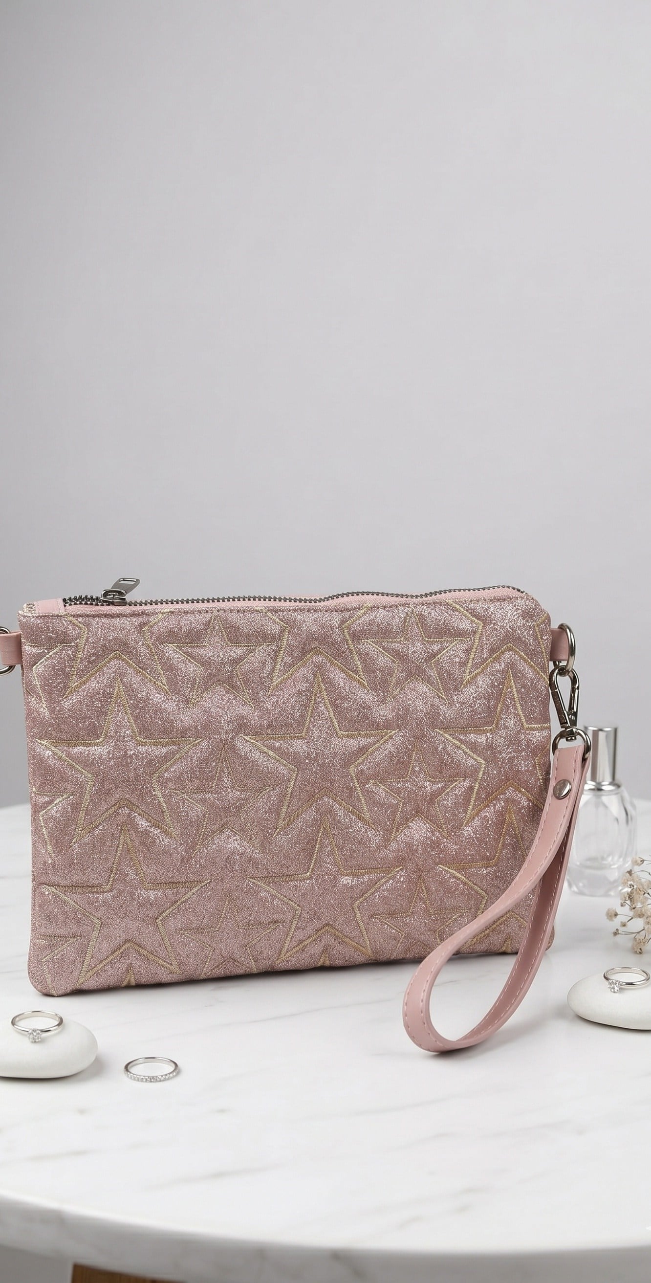 OLV-YILDIZLI SİMLİ CLUTCH PUDRA