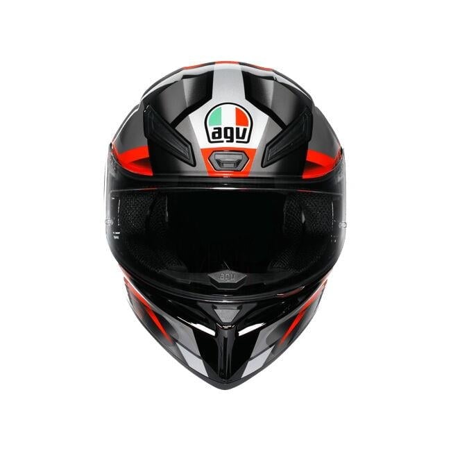 Agv K1 S Fastlap Black Grey Red Kapalı Motosiklet Kask
