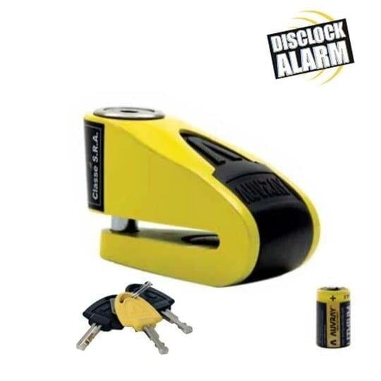 Auvray B-Lock 06 Alarmlı Disk Kilidi 6 MM 120db Sarı Siyah