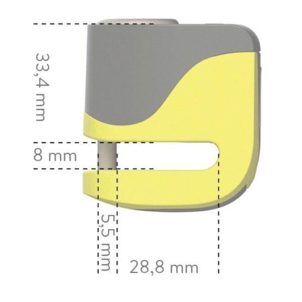 Auvray Mını Alarmlı Disk Kilidi 5.5MM Vespa Uyumlu