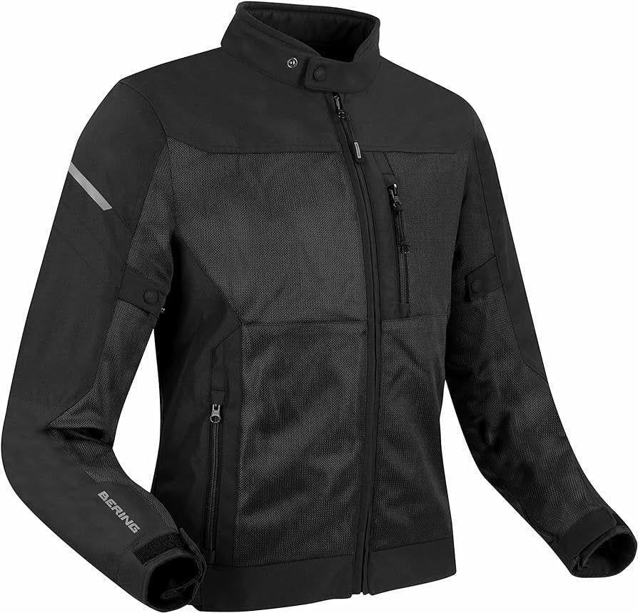 Bering Ozone Korumalı Yazlık Motosiklet Montu Black