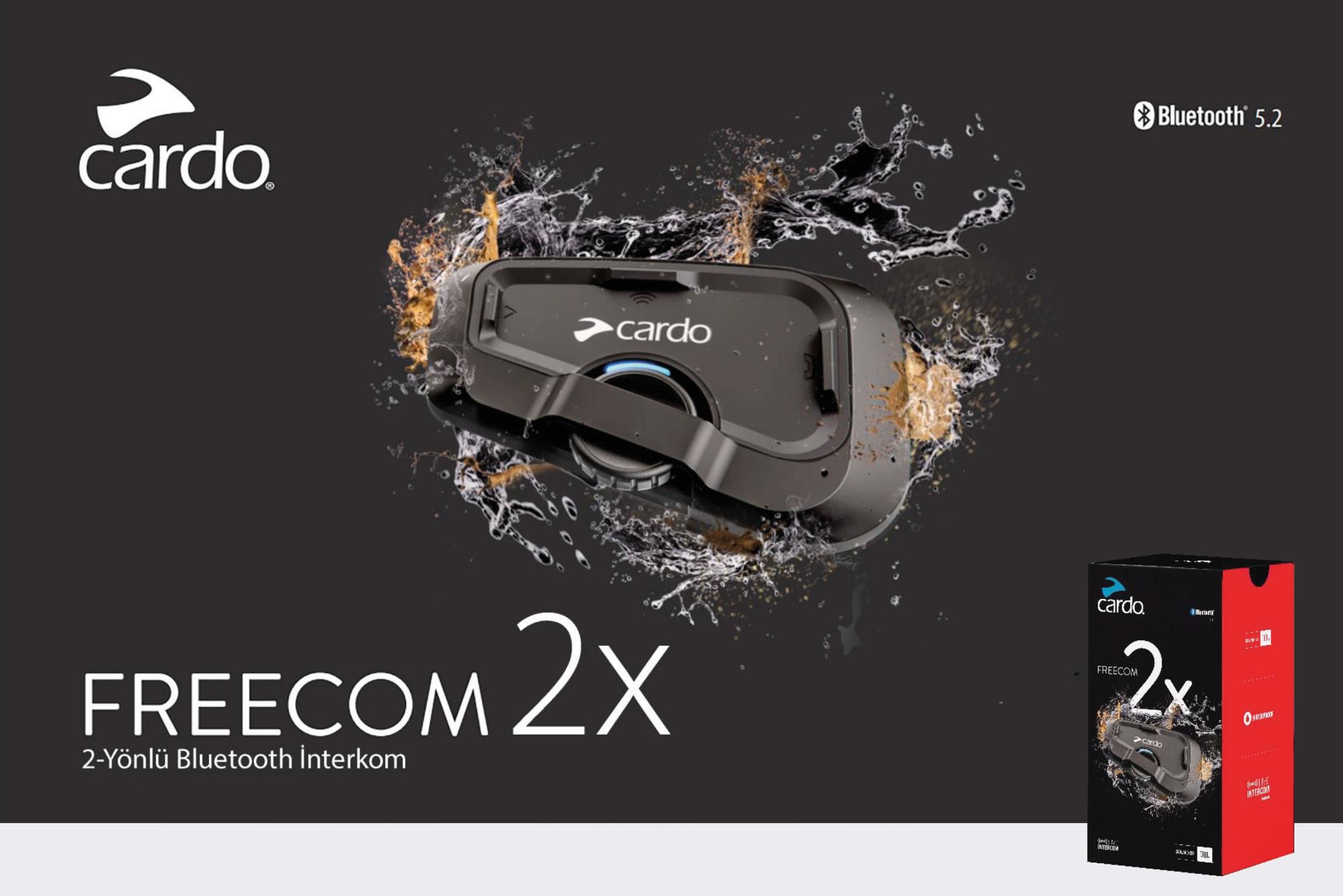 Cardo Freecom 2x Motosiklet Kask İçi Bluetooth Ve İntercom Tekli