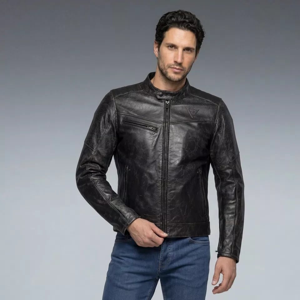 Dainese Radicale Black Deri Mont | Vintage Neo-Retro A SınıfıDainese Radicale Black Deri Mont