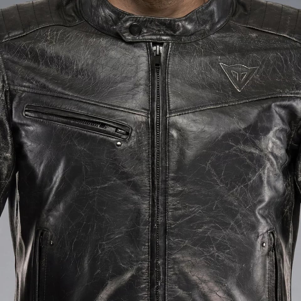 Dainese Radicale Black Deri Mont | Vintage Neo-Retro A SınıfıDainese Radicale Black Deri Mont