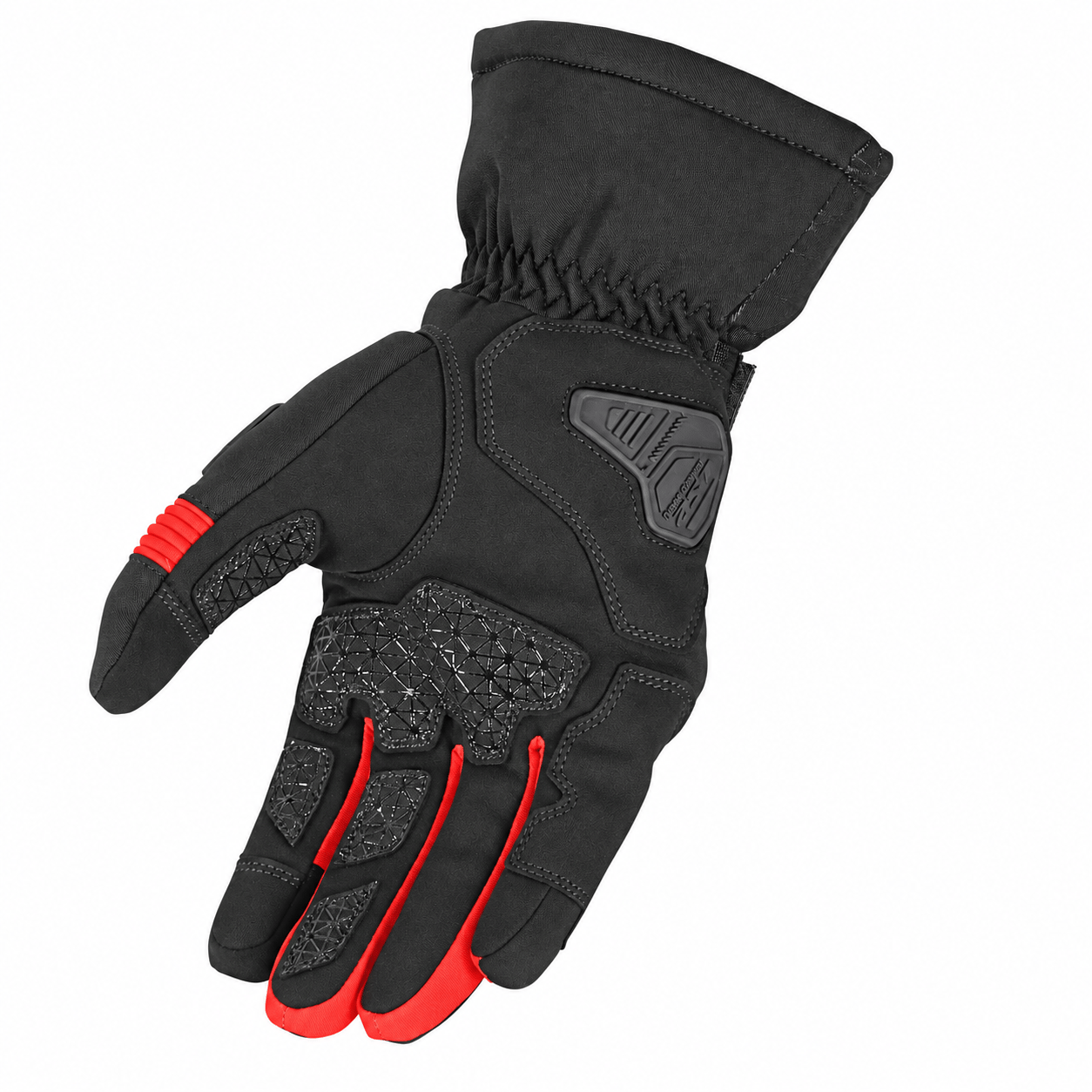 LS2 Snow Evo H2O Eldiven Siyah Kırmızı | Hipora Kışlık KP-1Ls2 Snow Evo H2O Eldiven Siyah Kırmızı