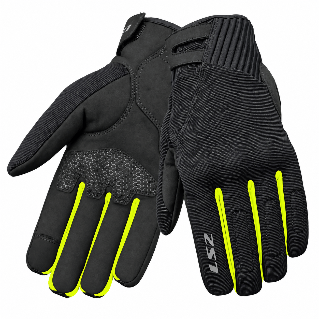 LS2 Tiger H2O Eldiven Siyah Neon Sarı | Su Geçirmez KP-1Ls2 Tiger H2O Eldiven Siyah Neon Sarı