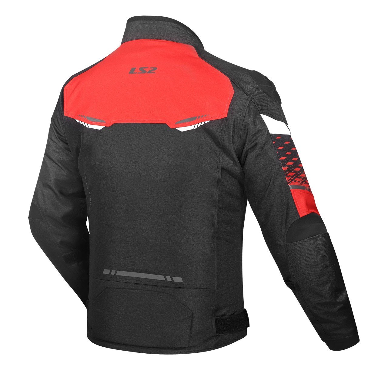 LS2 Apex Evo H2O Siyah Kırmızı Mont | Su Geçirmez AA SınıfıLs2 Apex Evo H2O Siyah Kırmızı Mont