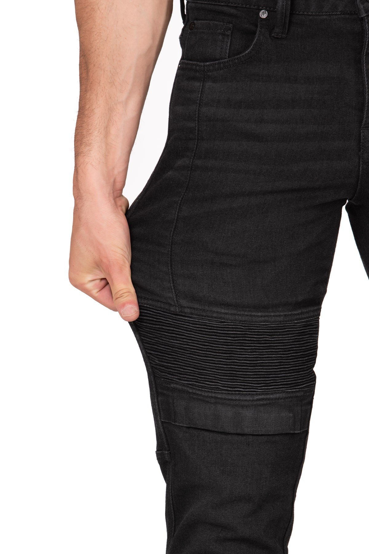 The Biker Jeans Iron Shield Flexi Siyah Kevlar Motor KotuTheBikerJeans Iron Shield Flexi Black Motosiklet Kot Pantolonu