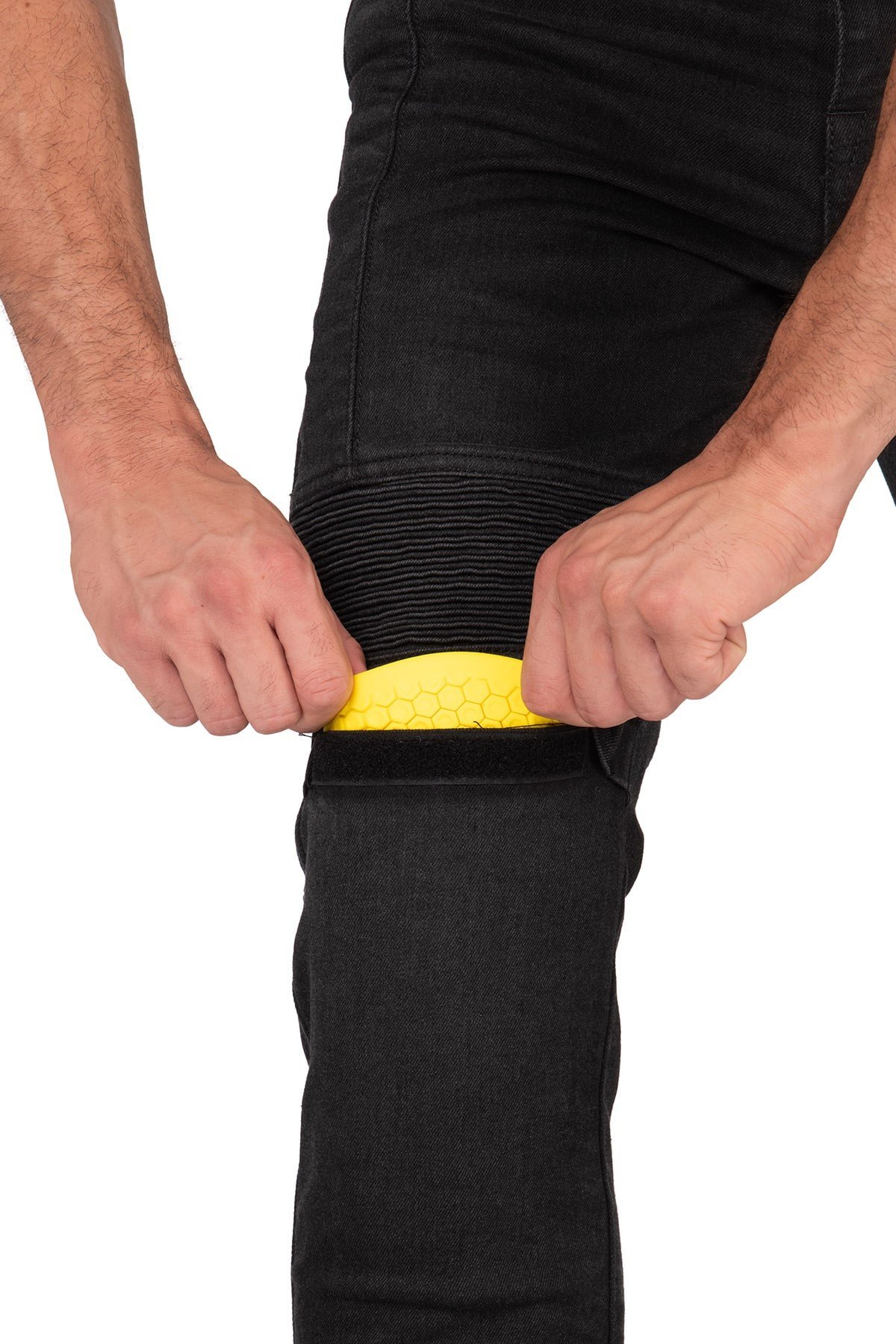 The Biker Jeans Iron Shield Flexi Siyah Kevlar Motor KotuTheBikerJeans Iron Shield Flexi Black Motosiklet Kot Pantolonu