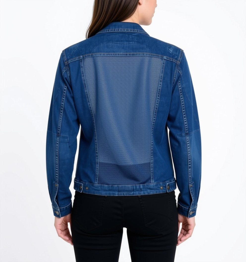Rider Denim Efil File Mavi Kadın Motosiklet Montu | Yazlık KotRiderdenim Efil File Mavi Kadın Motosiklet Montu