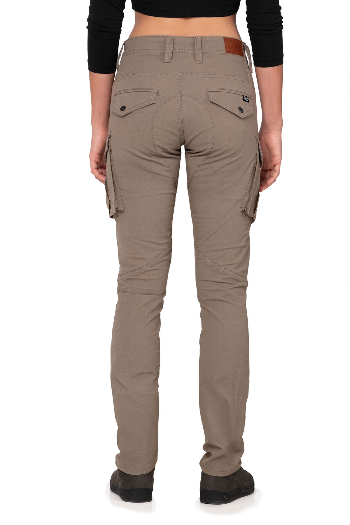 The Biker Jeans Truva Cargo Bej Kadın Pantolon | AA SertifikalıTheBikerJeans Truva Cargo Beige Korumalı Motosiklet Pantolonu Kadın