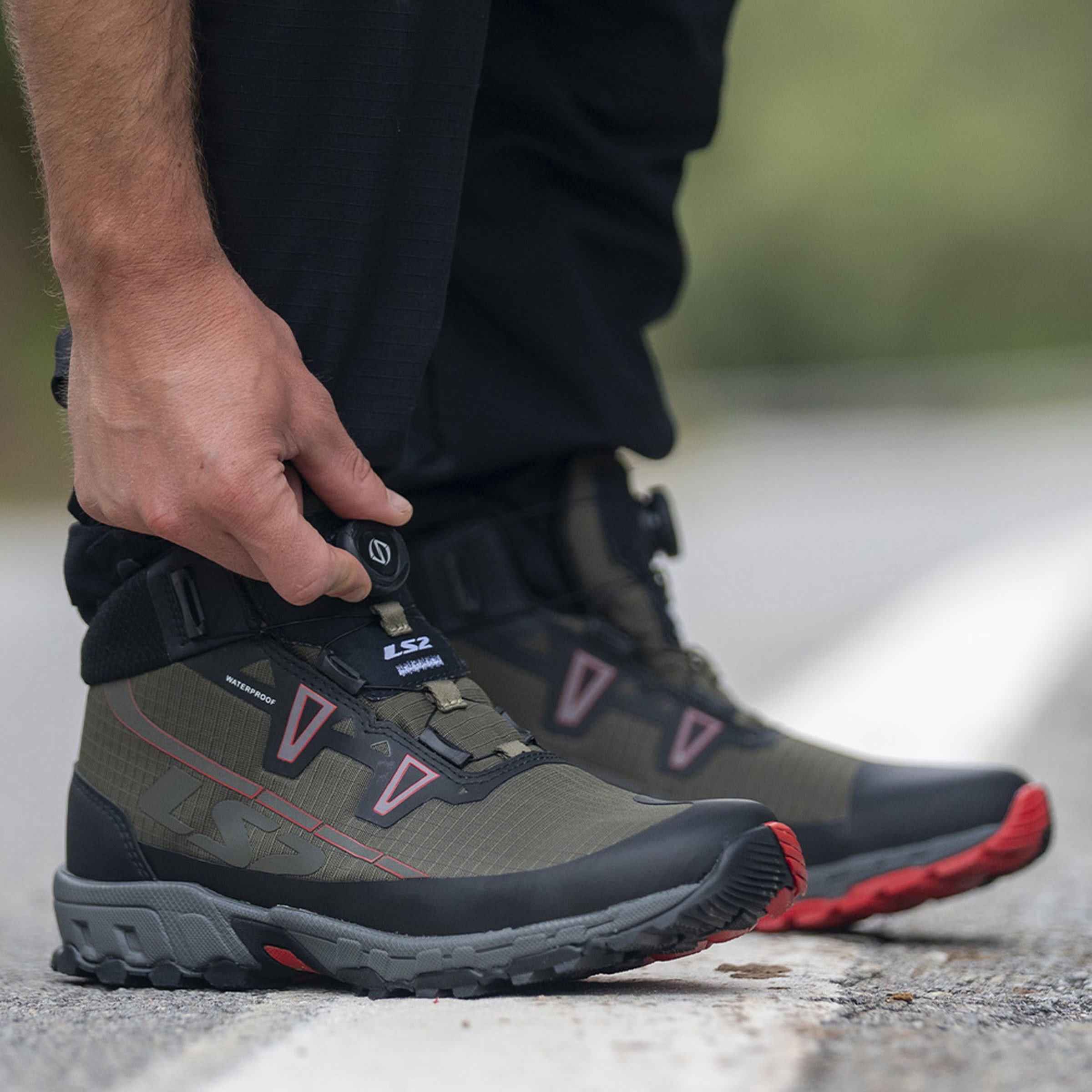 LS2 Trekker Waterproof Yeşil Bot | Su Geçirmez Touring BotLs2 Trekker Waterproof Yeşil Bot