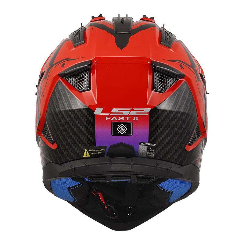Ls2 Fast 2 Terekli Motosiklet Kaskı Wash Kırmızı