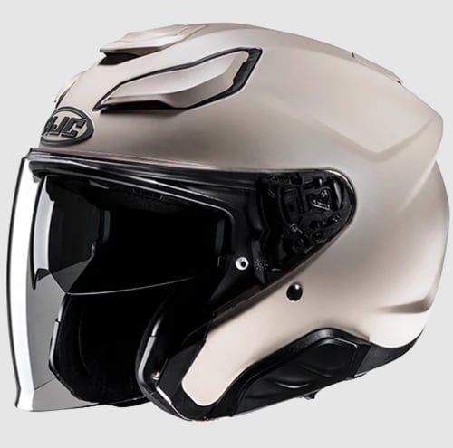 HJC F31 Semi Flat Kum Beji Kask | Güneş Vizörlü ECE 22.06Hjc F31 Semi Flat Kum Beji Kask